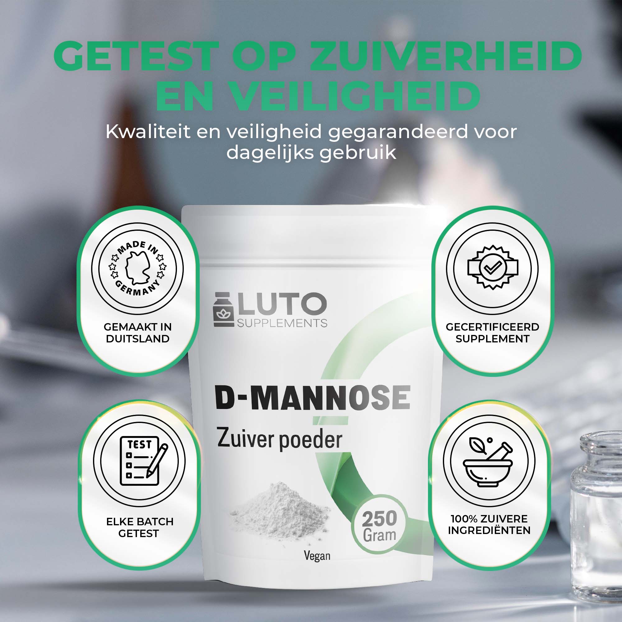 D-Mannose Pulver | 250 Gramm | LUTO Supplements