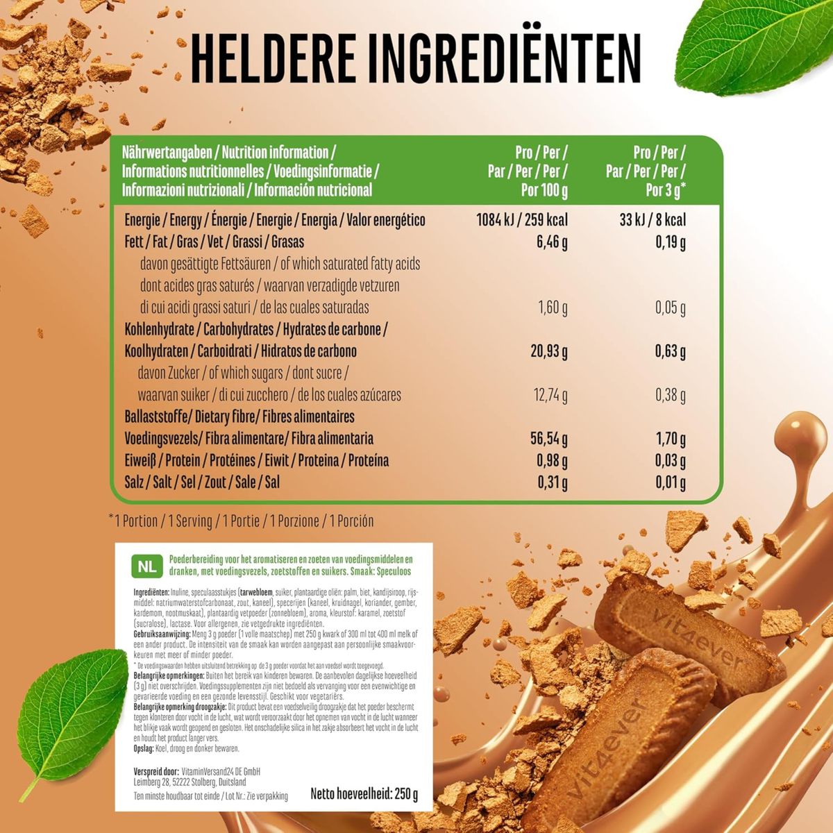 Flavor Craft Spekulatius Geschmackspulver | 250 g | Vit4ever