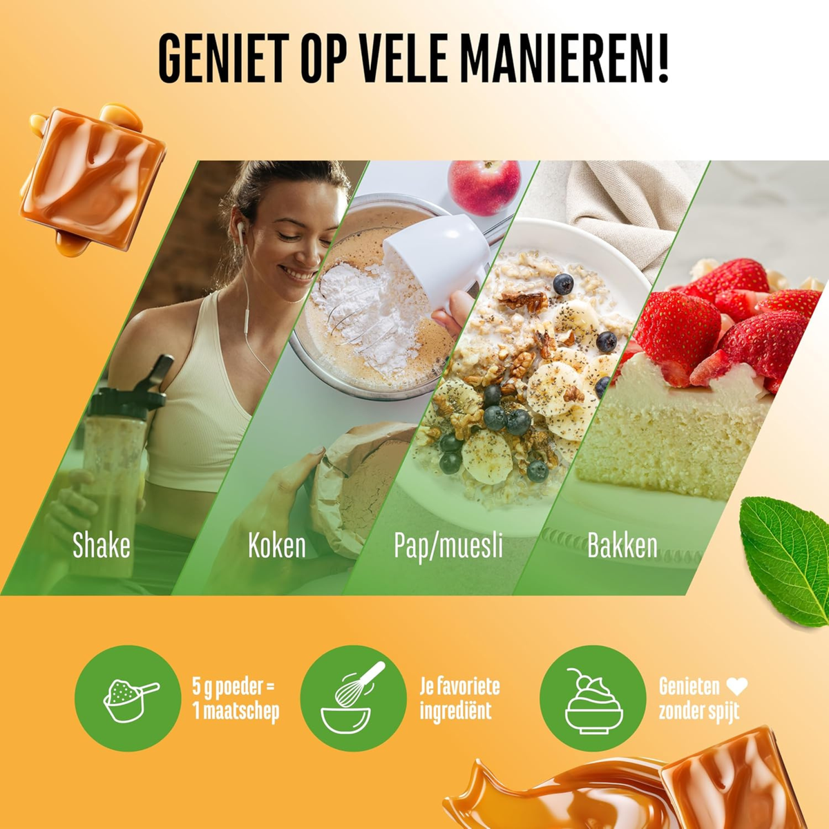 Flavor Craft Gesalzenes Karamell Geschmackspulver | 250 g | Vit4ever
