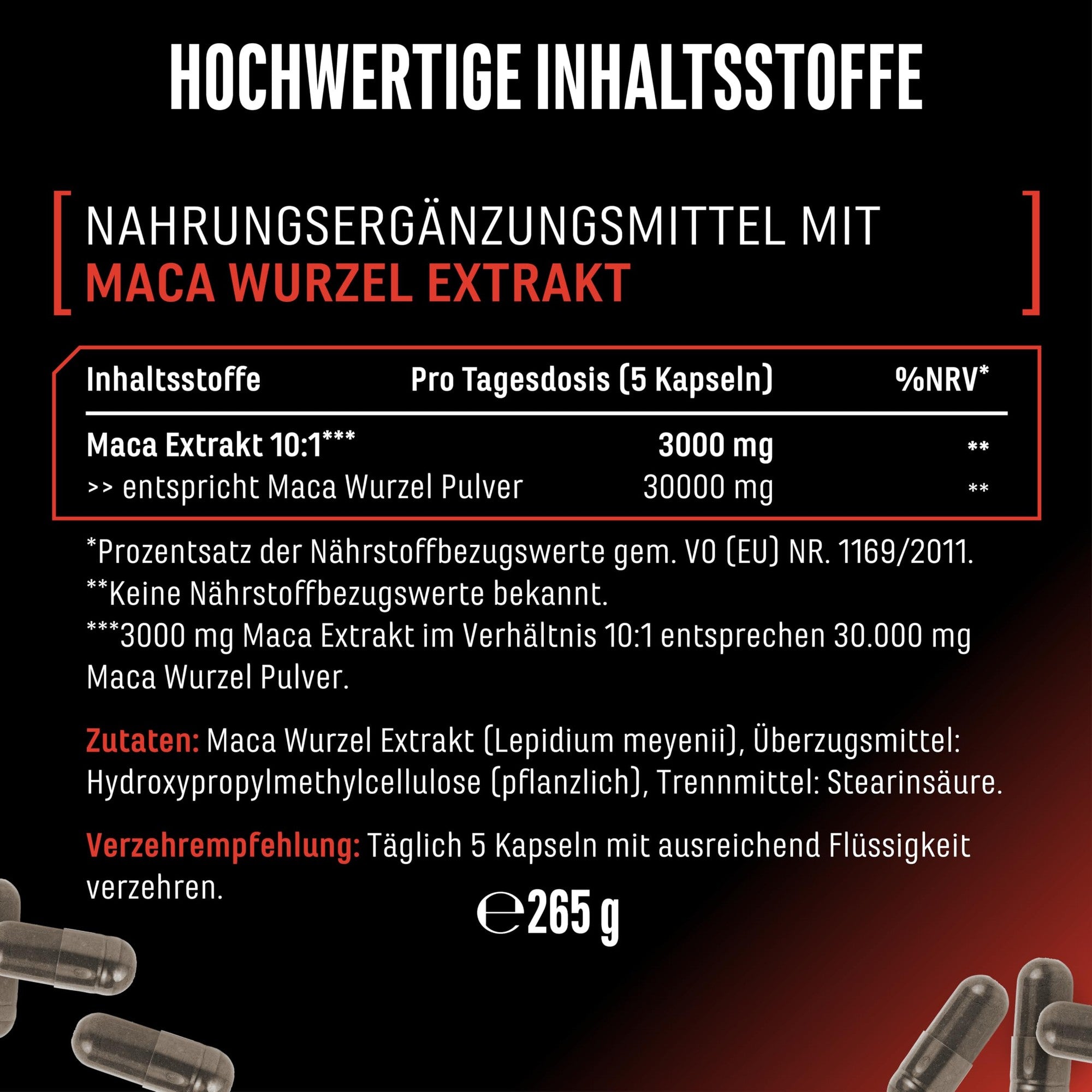 Maca Extreme 365 Kapseln - vegan & laborgeprüft