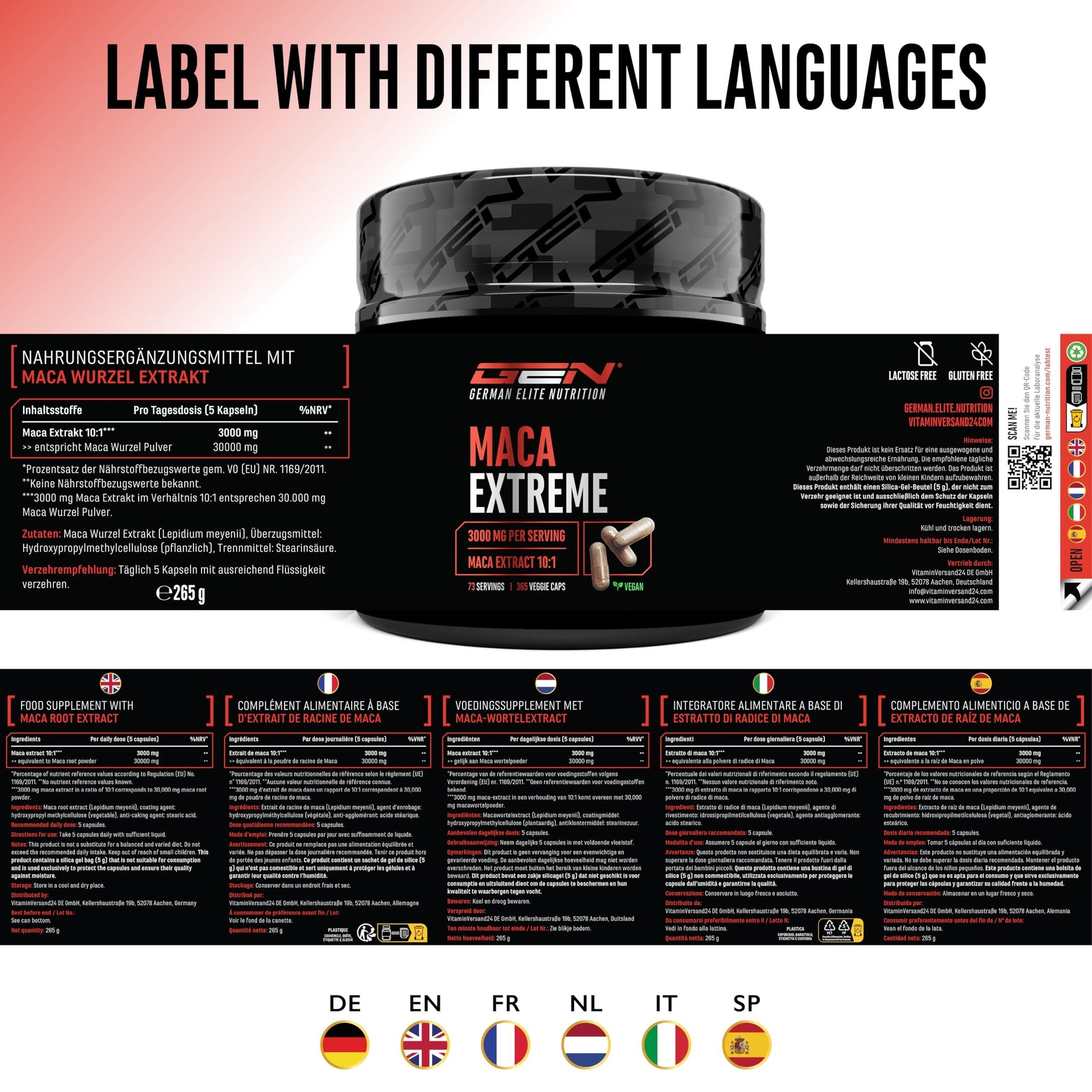 Maca Extreme 365 Kapseln - Anwendung