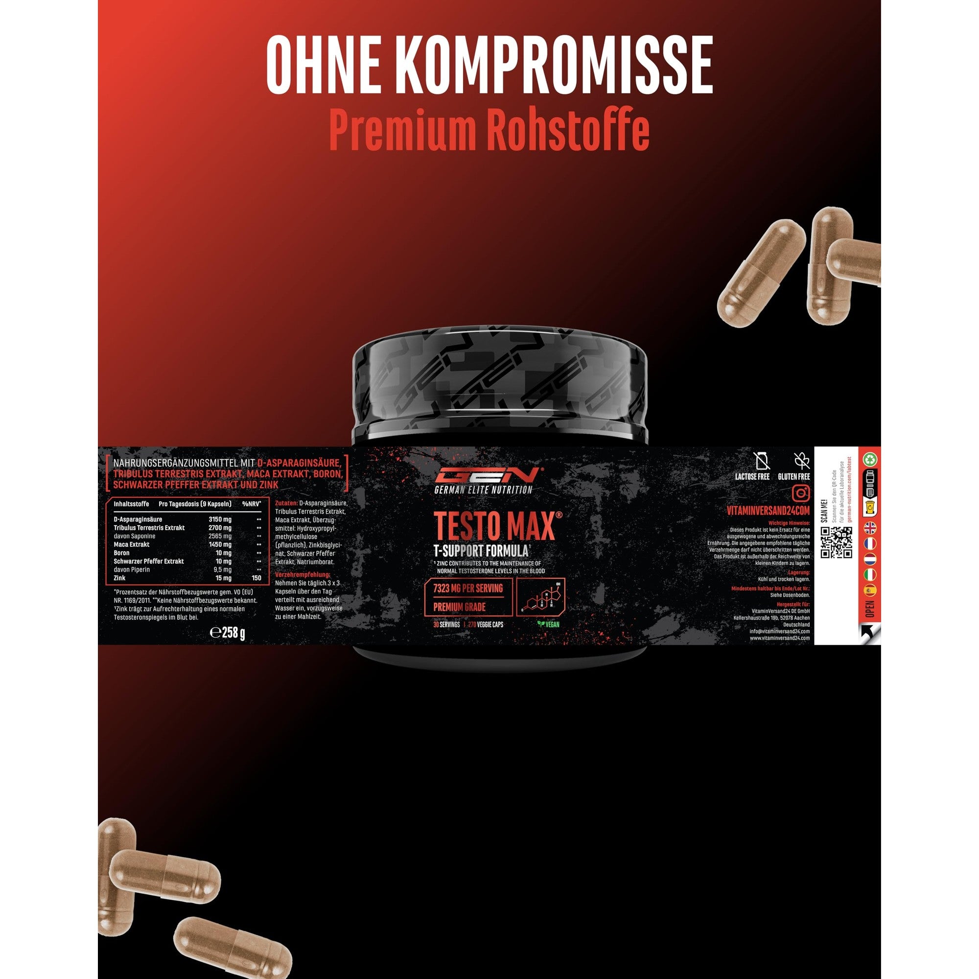 Testo Max 270 Kapseln - Anwendung