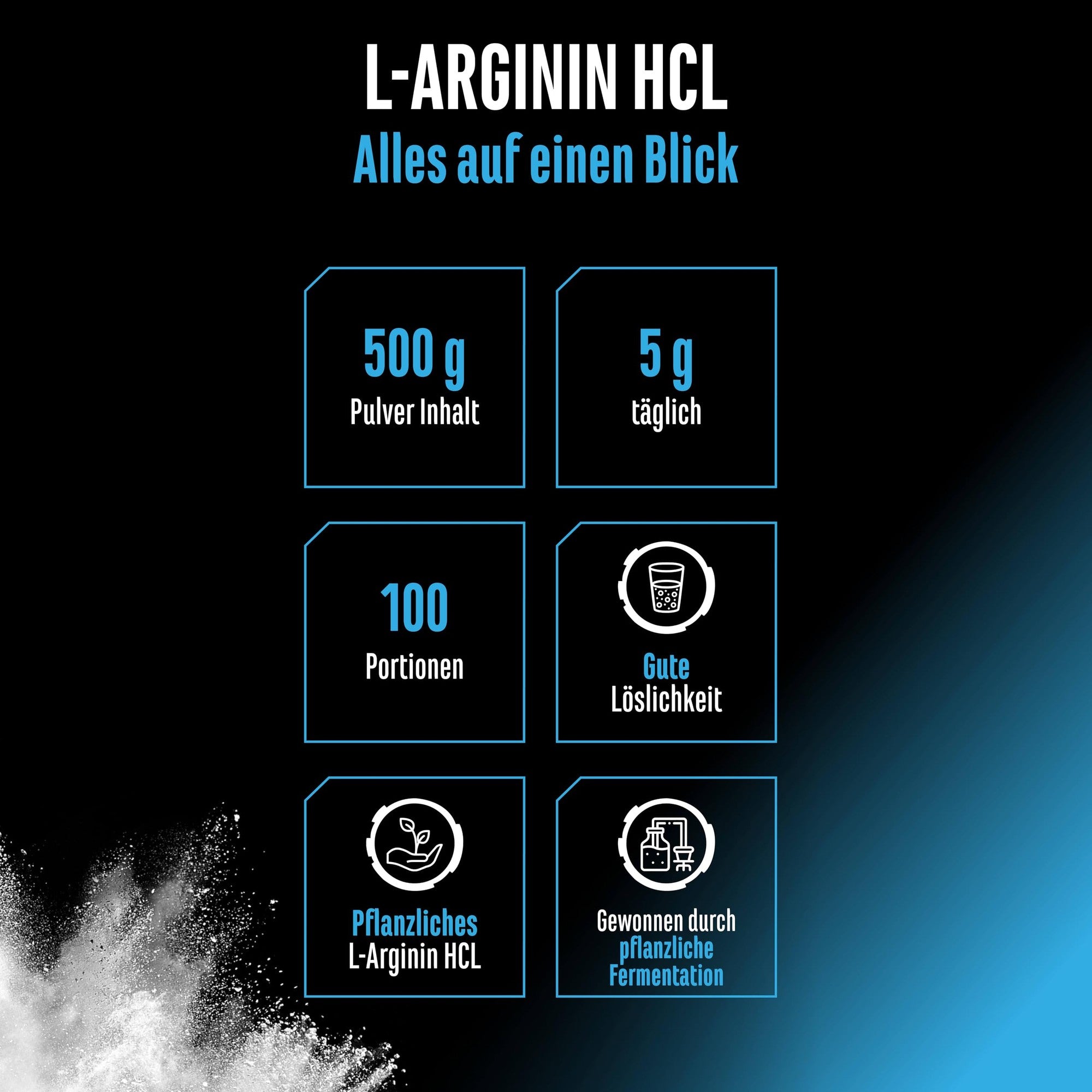 GEN L-Arginin HCL Pulver 500g – Inhaltsstoffe