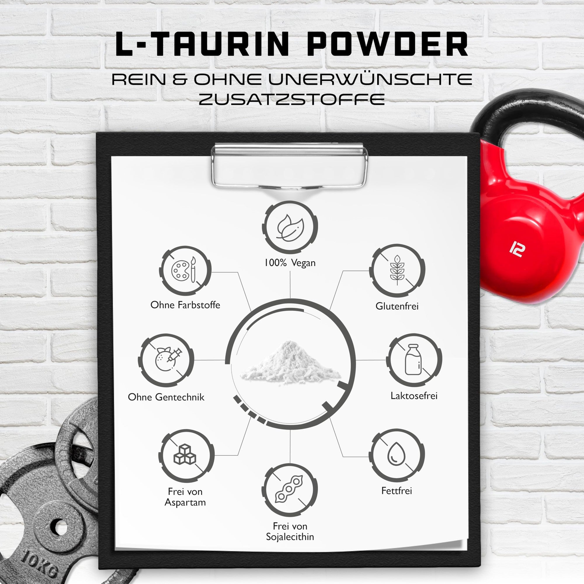 L-Taurin Pulver 500g – Wirkstoffe & Dosierung