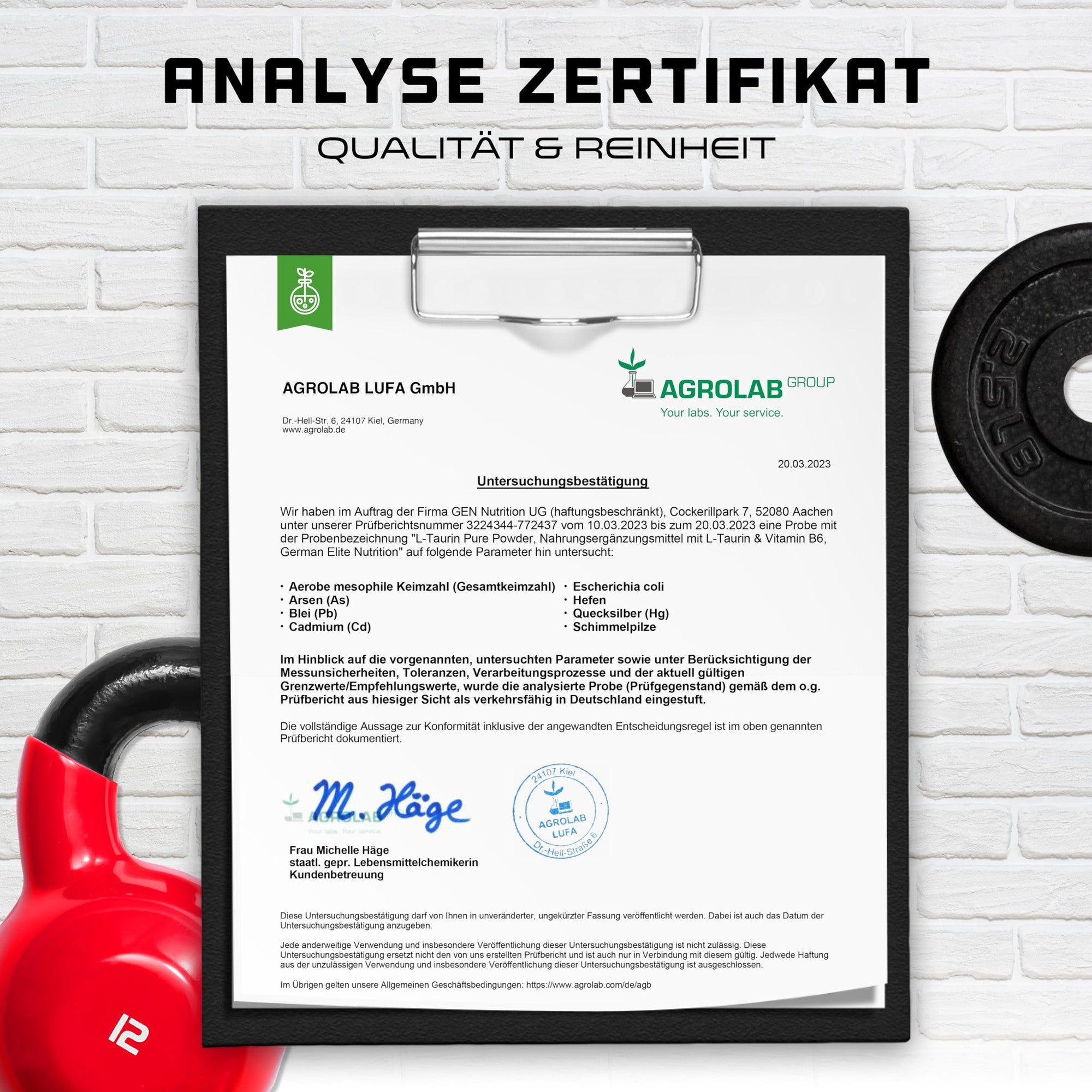 L-Taurin Pulver 500g – vegan & laborgeprüft