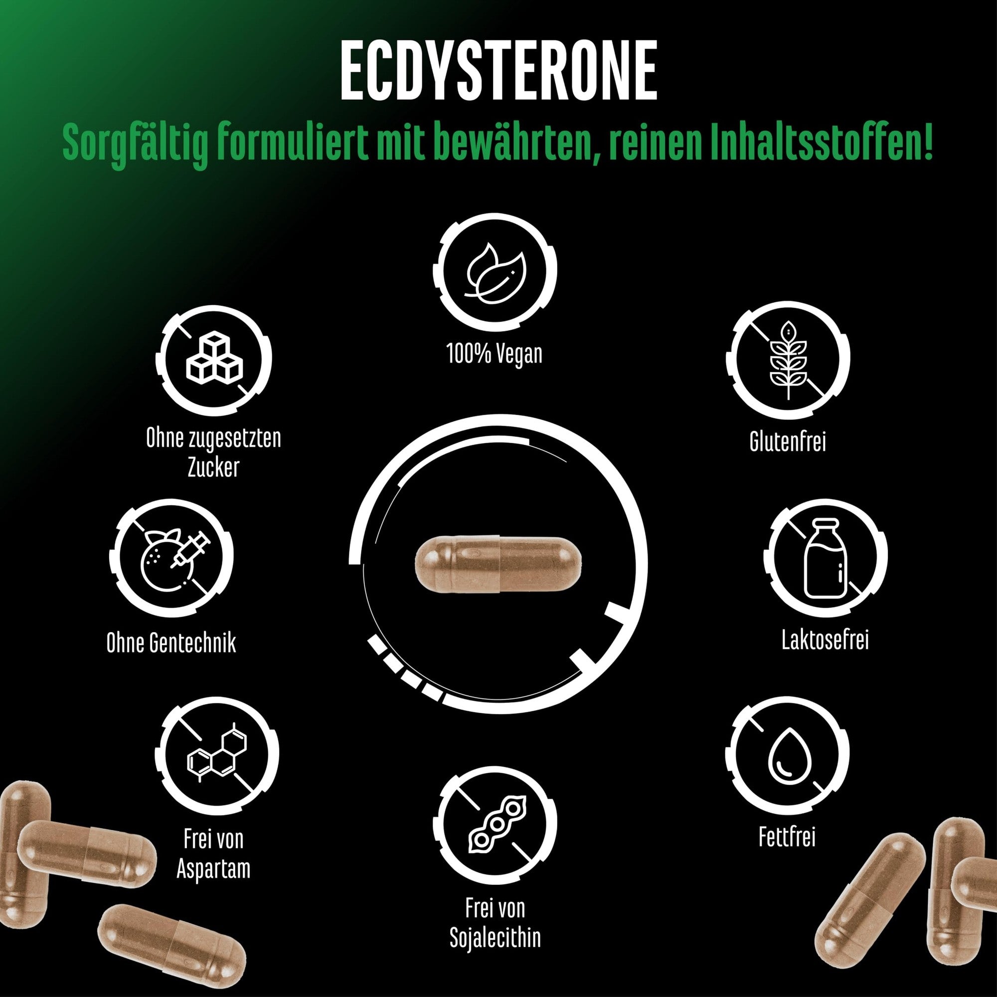 Beta-Ecdysteron 60 Kapseln - Wirkstoffe & Dosierung