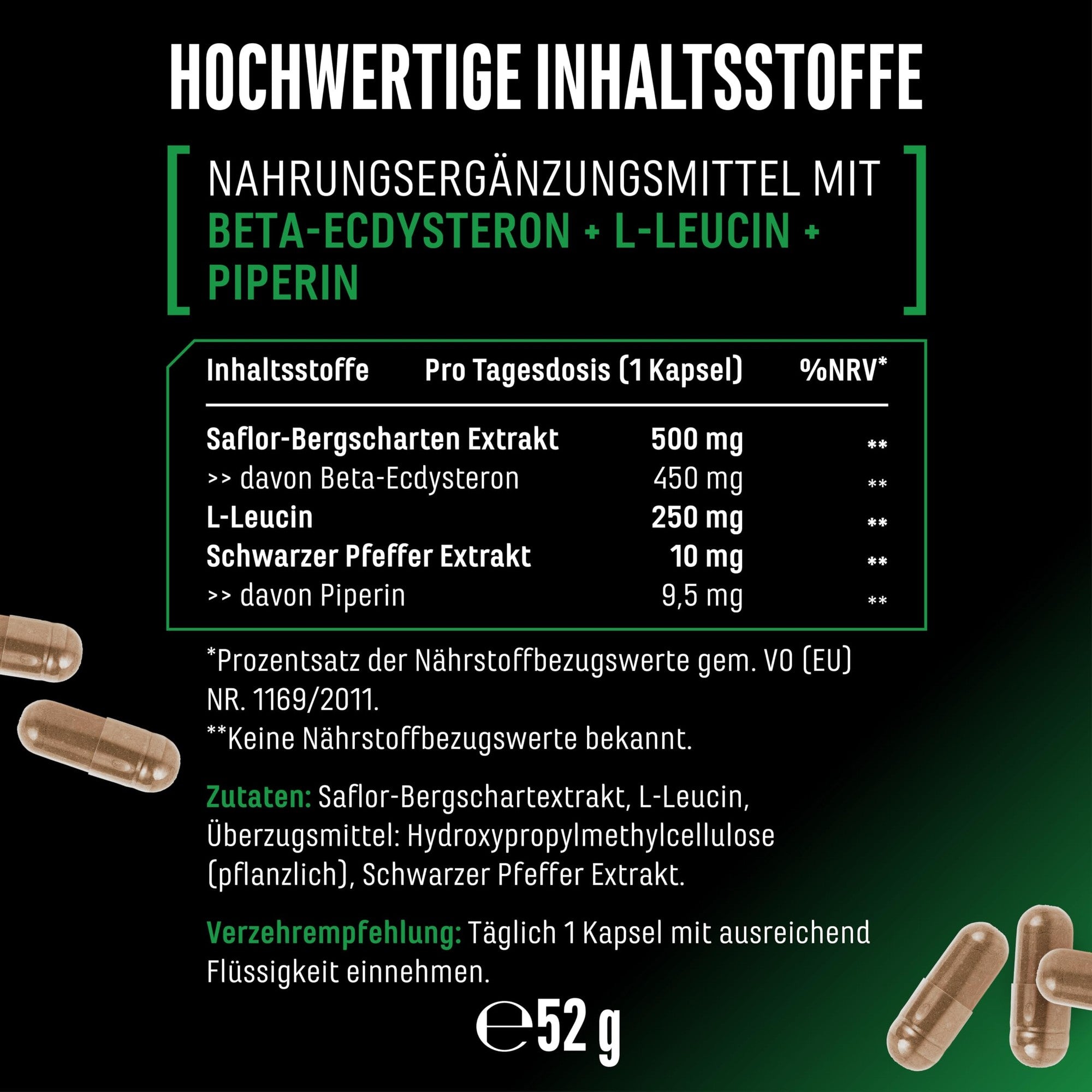Beta-Ecdysteron 60 Kapseln - Anwendung
