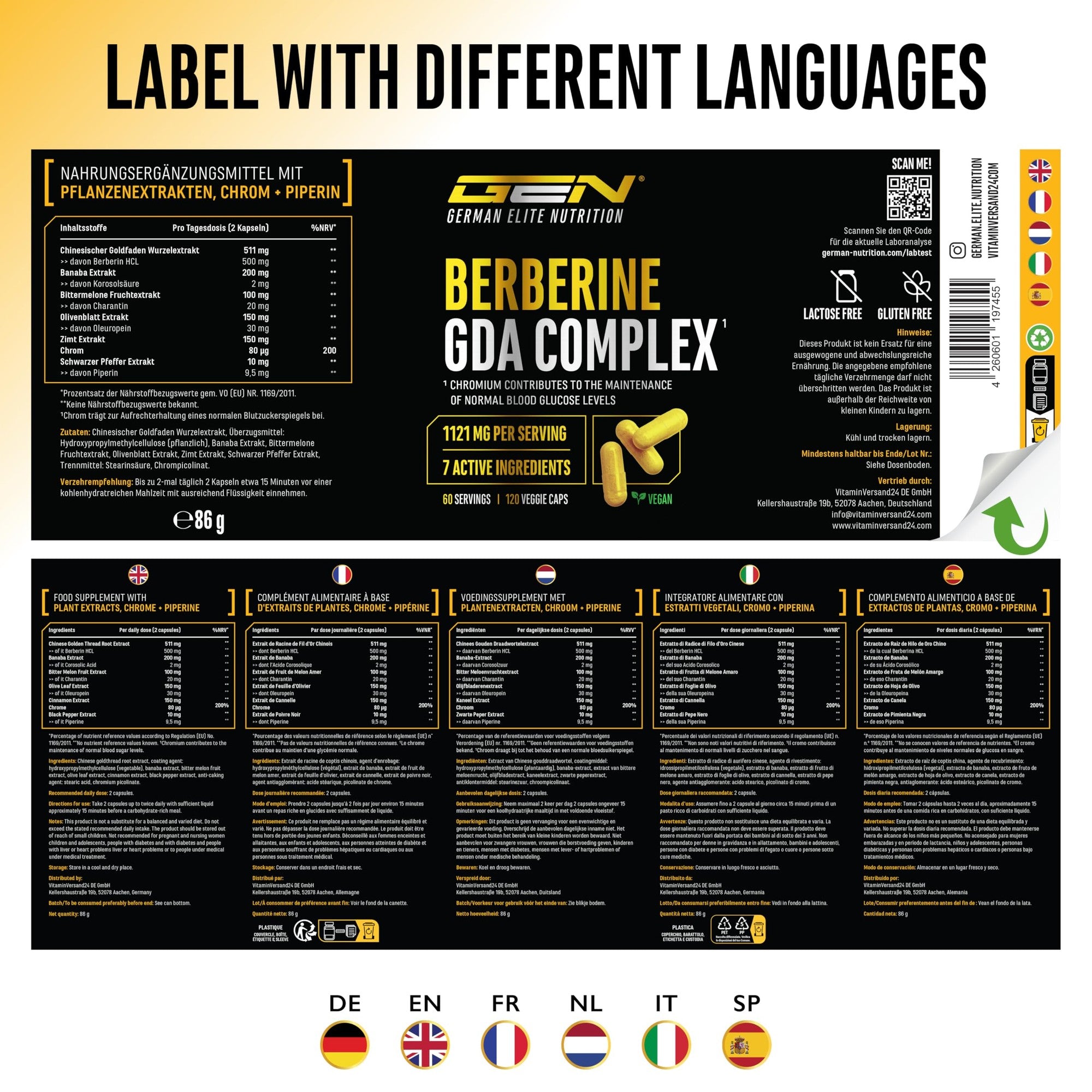 Berberin Complex 120 Kapseln - Produktdetails
