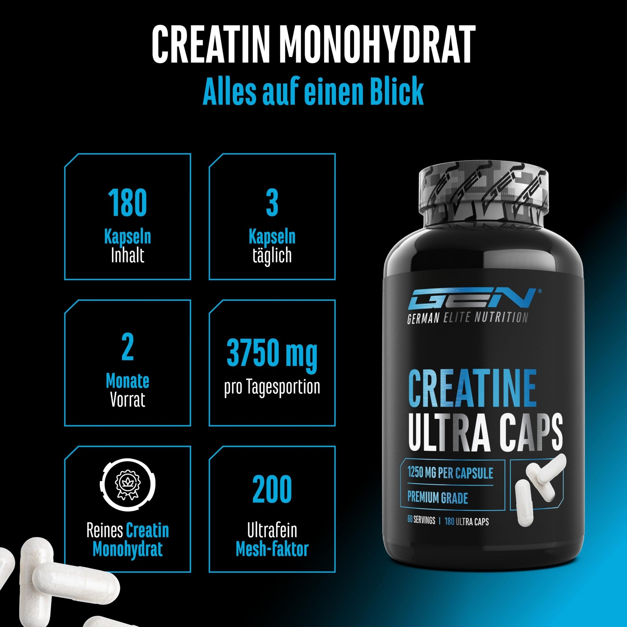 Creatin Ultra Caps Kapseln – Produktübersicht