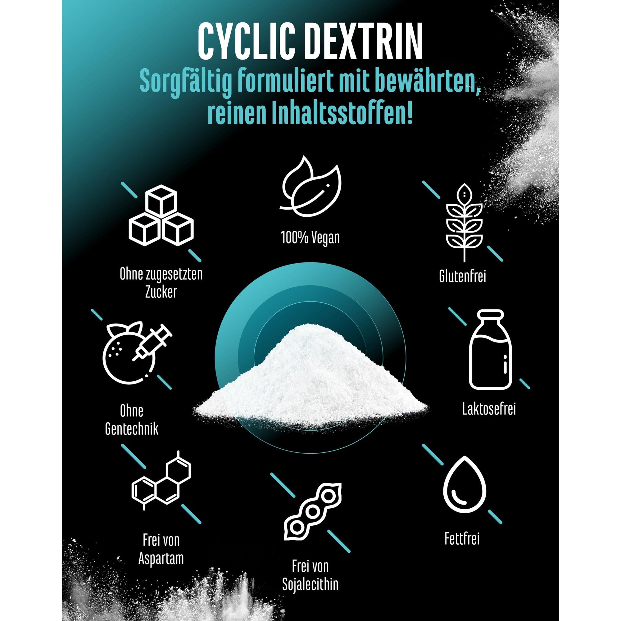 Cyclic Dextrin 1000g - vegan & laborgeprüft