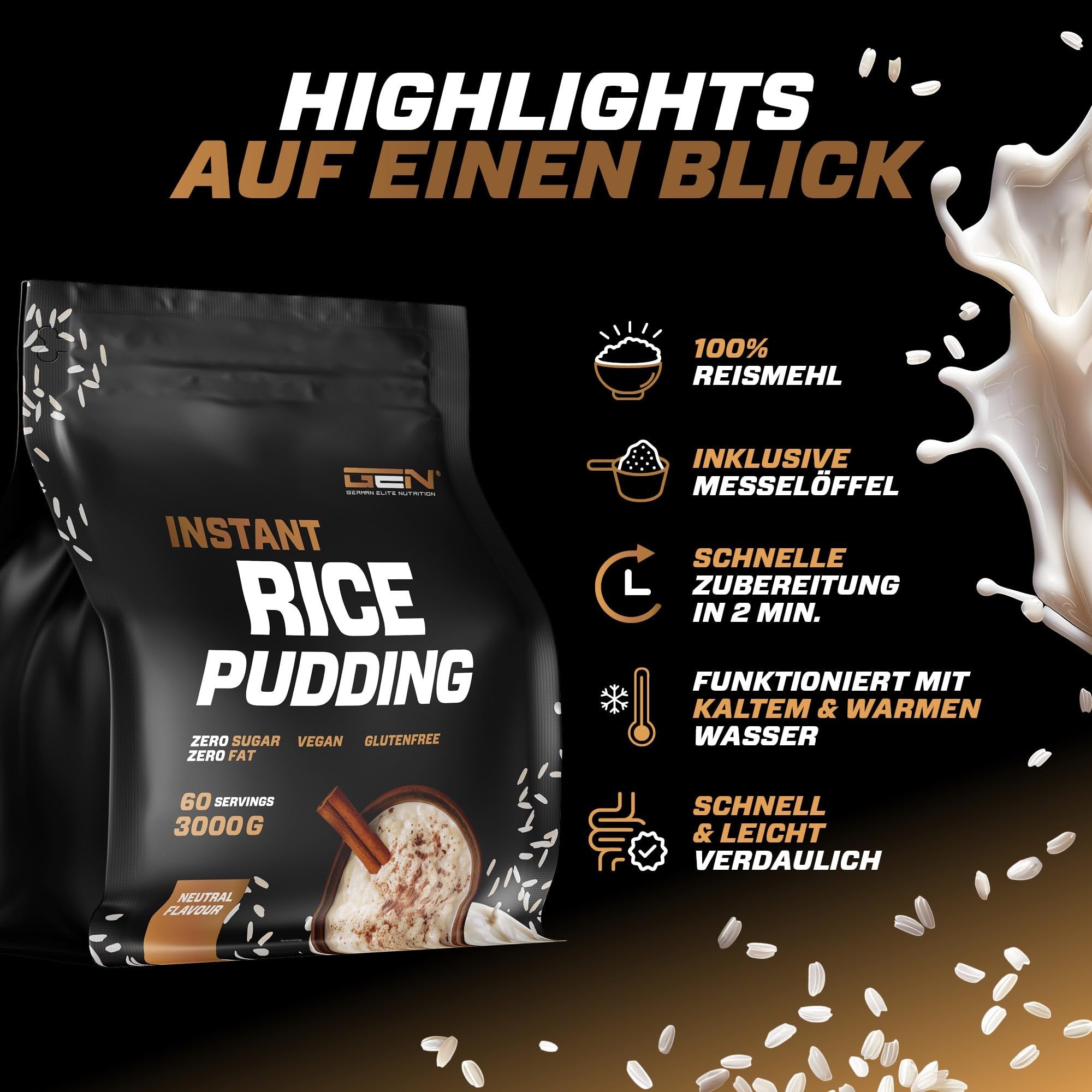 Reispudding 3kg – Wirkstoffe & Dosierung