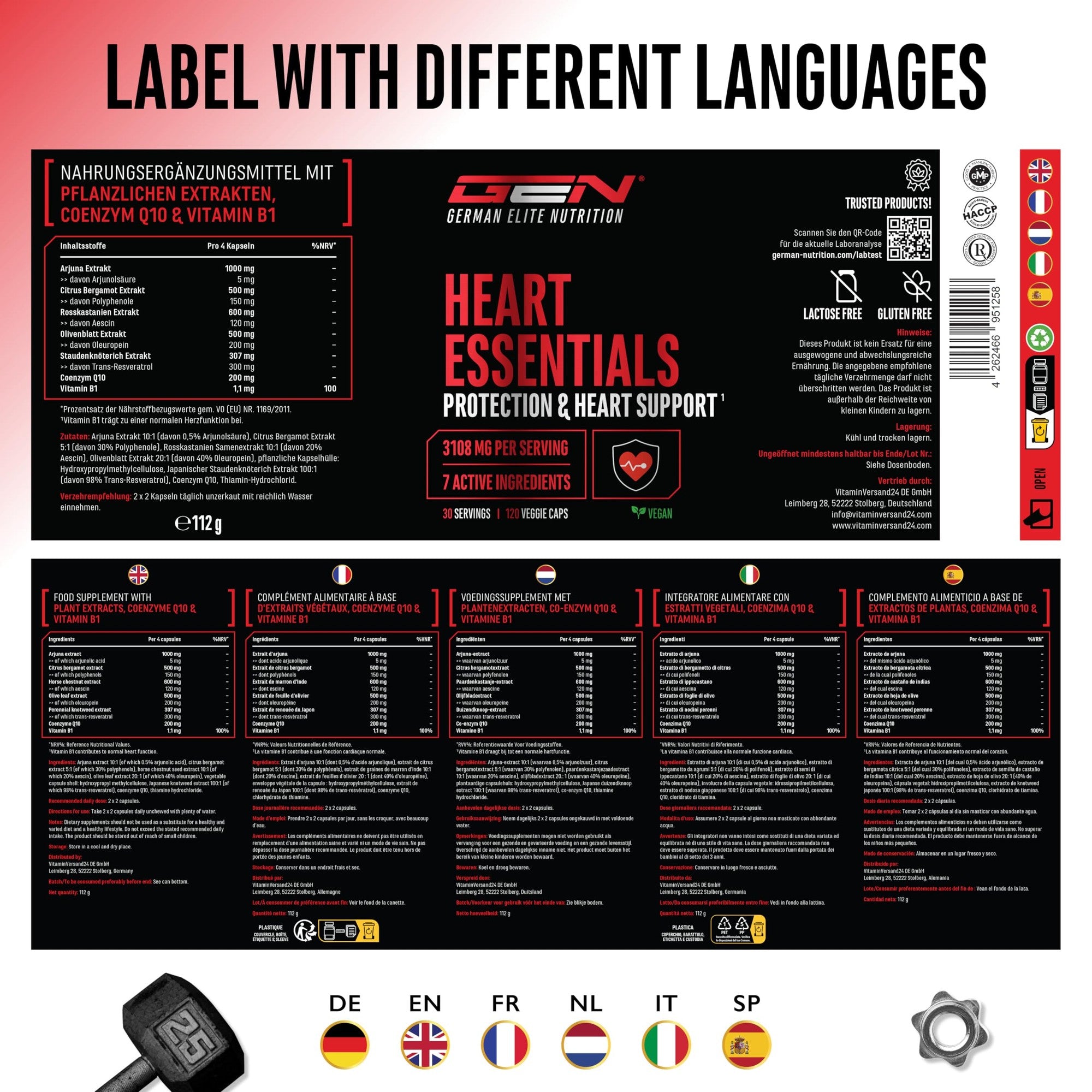 GEN Heart Essentials 120 Kapseln – Produktdetails