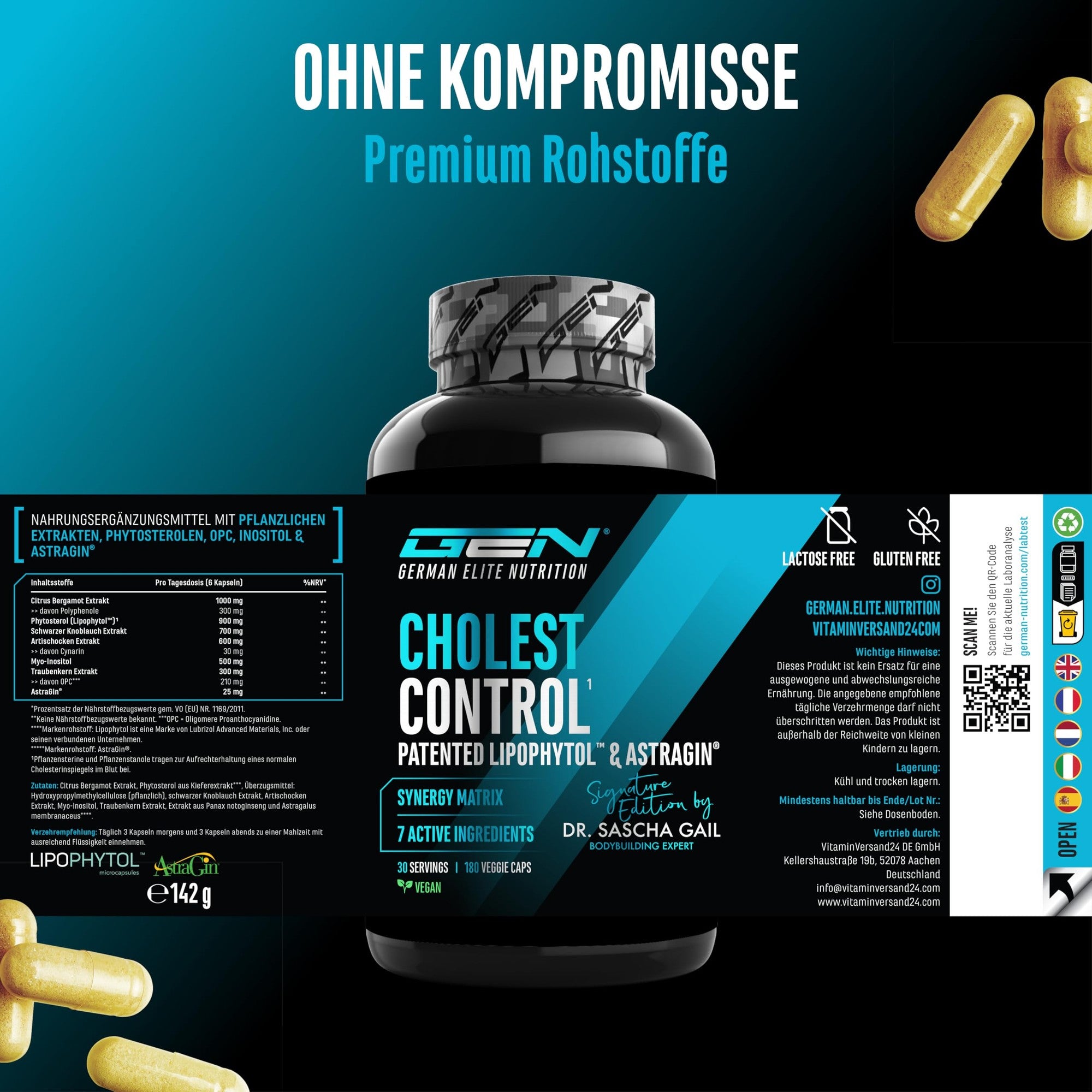Cholesterol Control 180 Kapseln – Anwendung