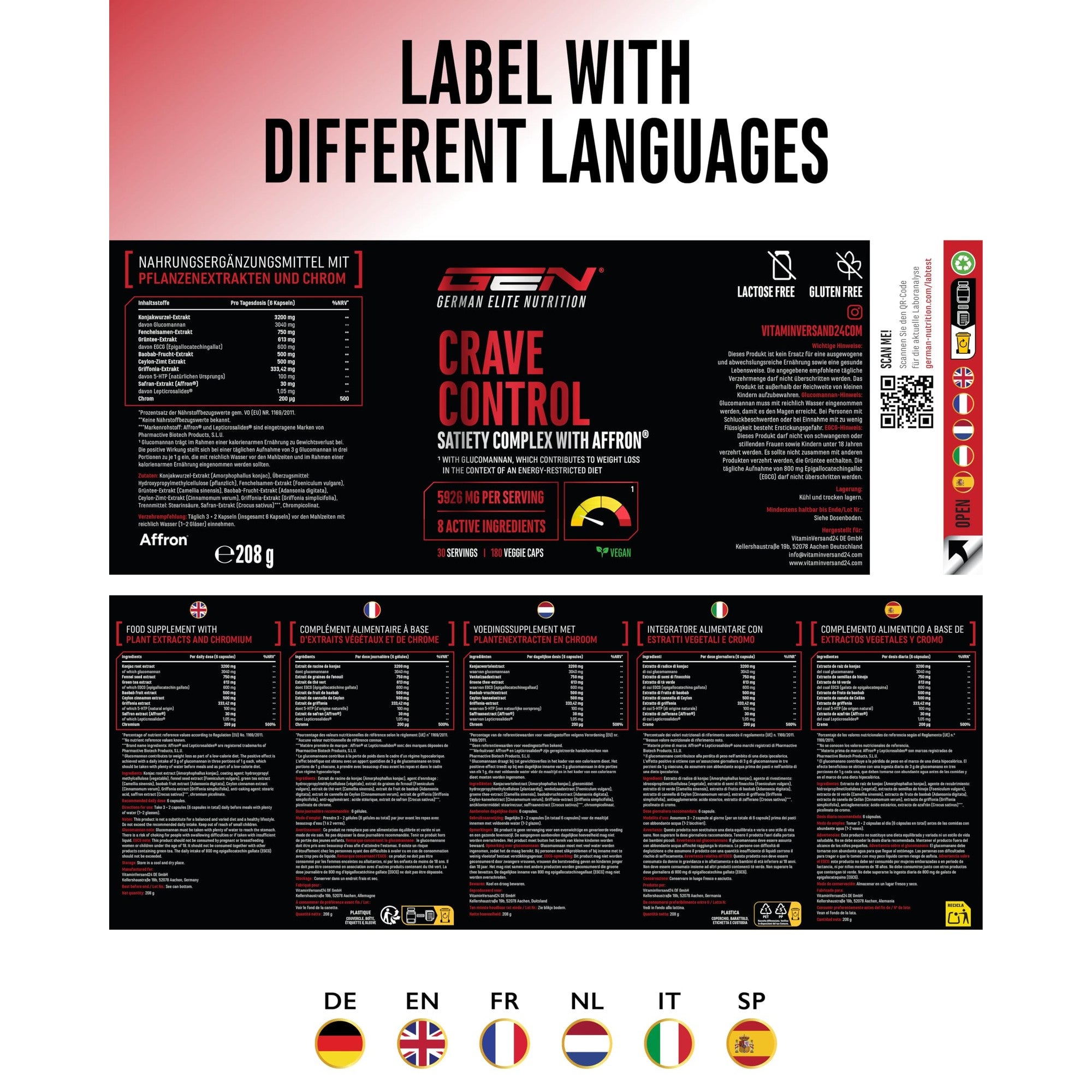 Crave Control 180 Kapseln - Produktdetails