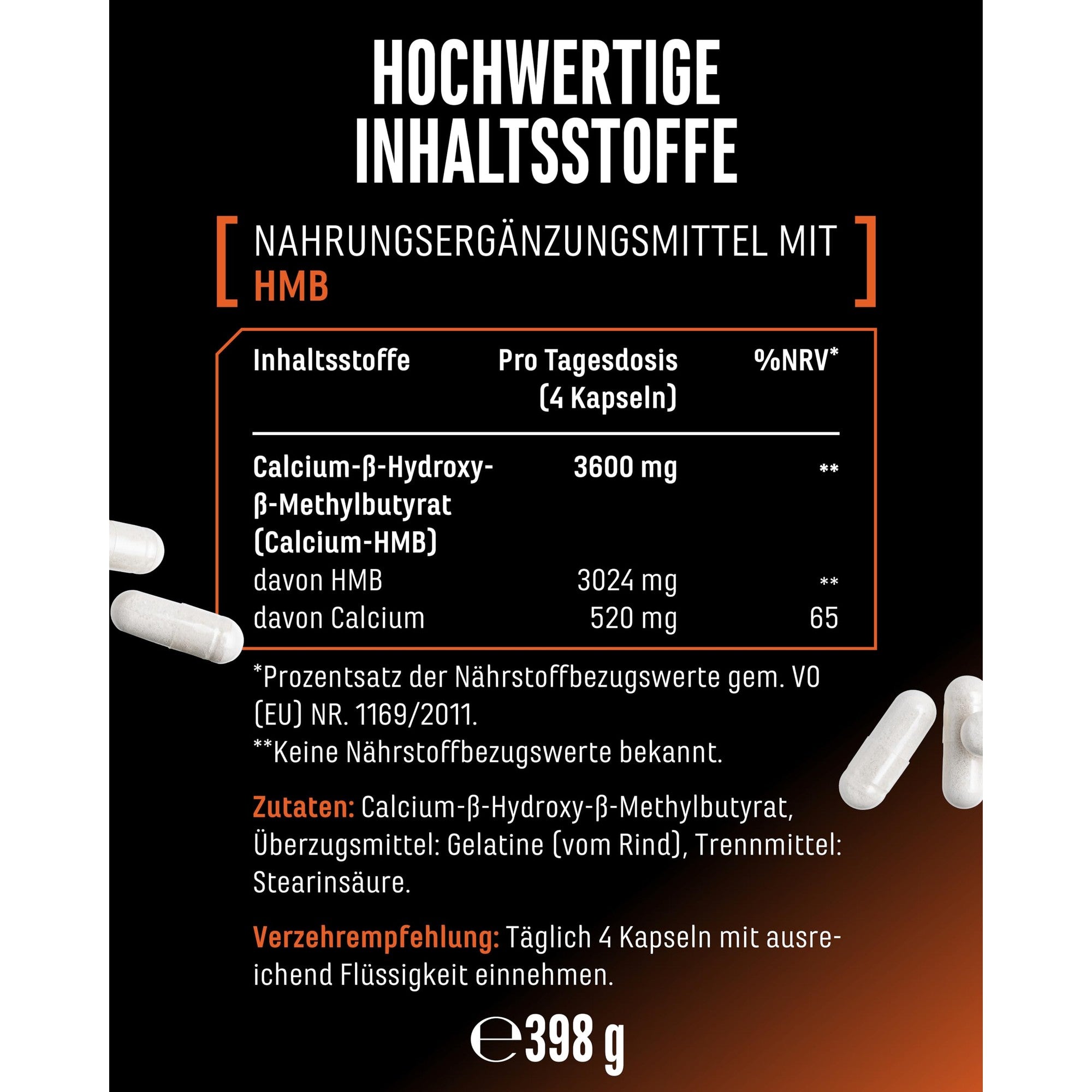 GEN HMB Ultra Caps 365 Kapseln – vegan & laborgeprüft