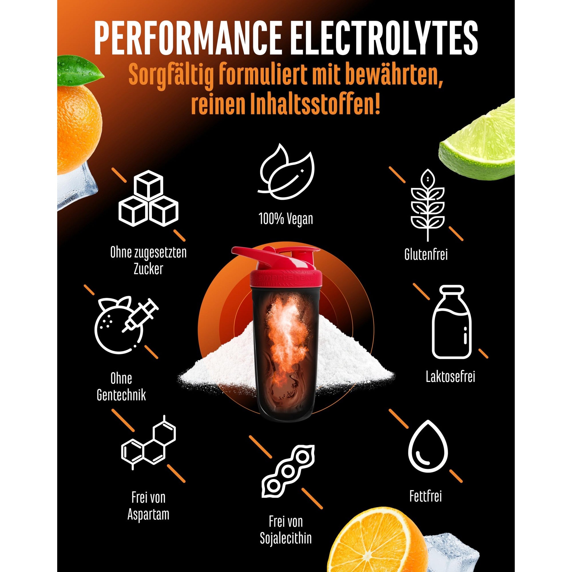 Performance Electrolytes Orange-Limette 400g – Anwendung