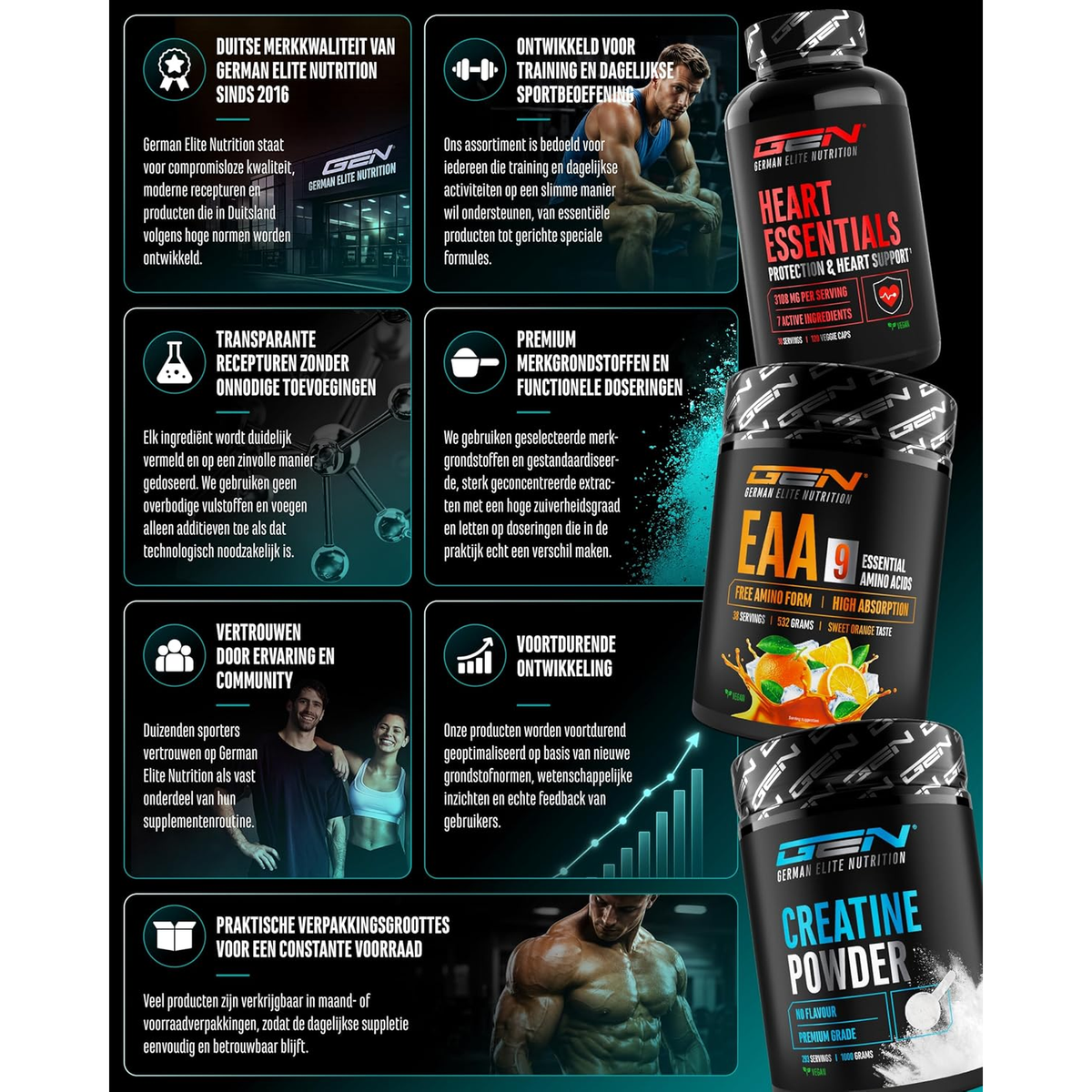 Magnesium Complex 375mg | 4 Formen | 300 Kapseln | GEN