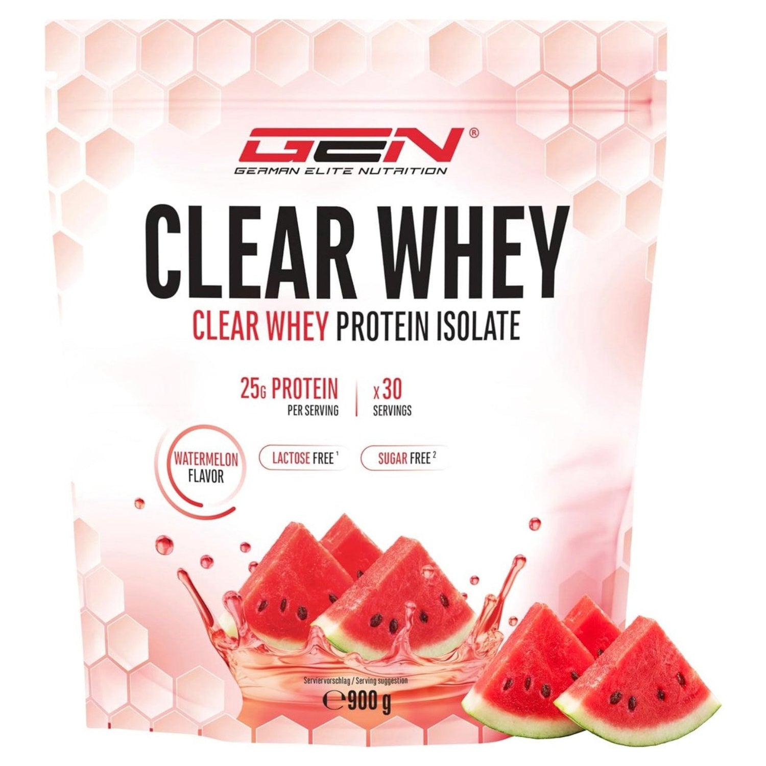 Clear Whey Protein Isolate Wassermelone | 900 g | German Elite Nutrition