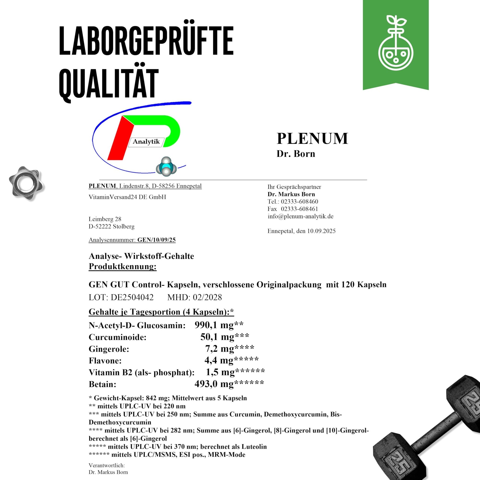 Gut Control von German Elite Nutrition – Produktdetails Darmbalance