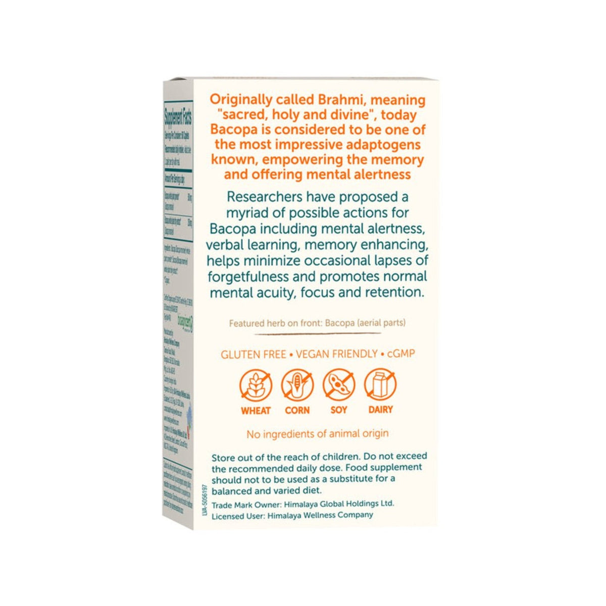 Organic Bacopa 750mg | 60 Tabletten | Himalaya