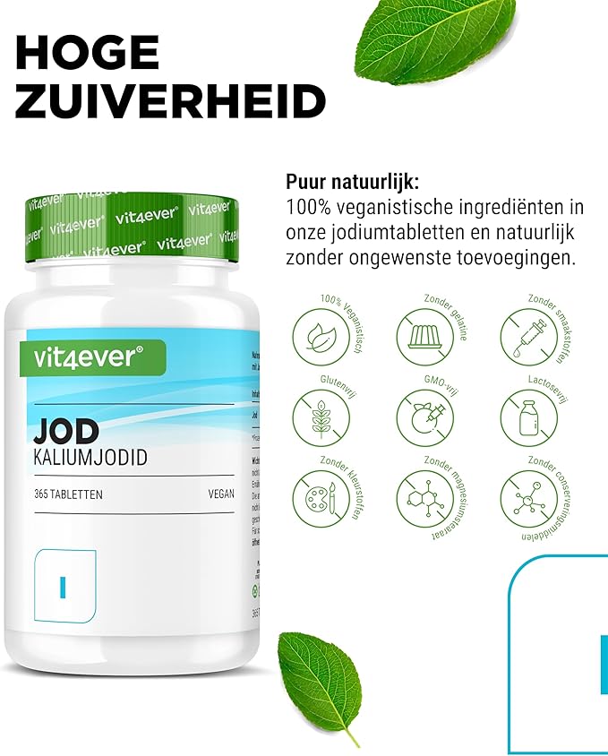 Jod 400 mcg | 365 Tabletten | Vit4ever