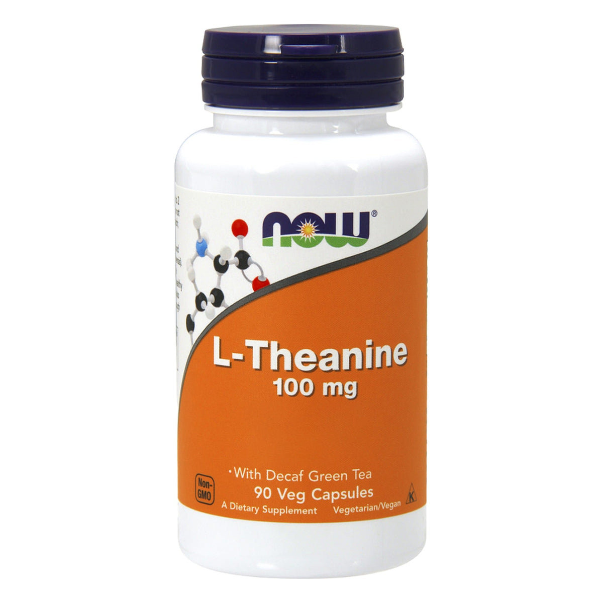 L-Theanin 100mg mit Grünem Tee | 90 Kapseln | NOW Foods