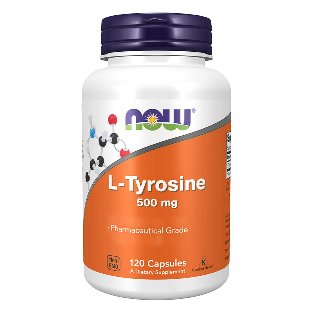L-Tyrosin 500mg | 120 Kapseln | NOW Foods