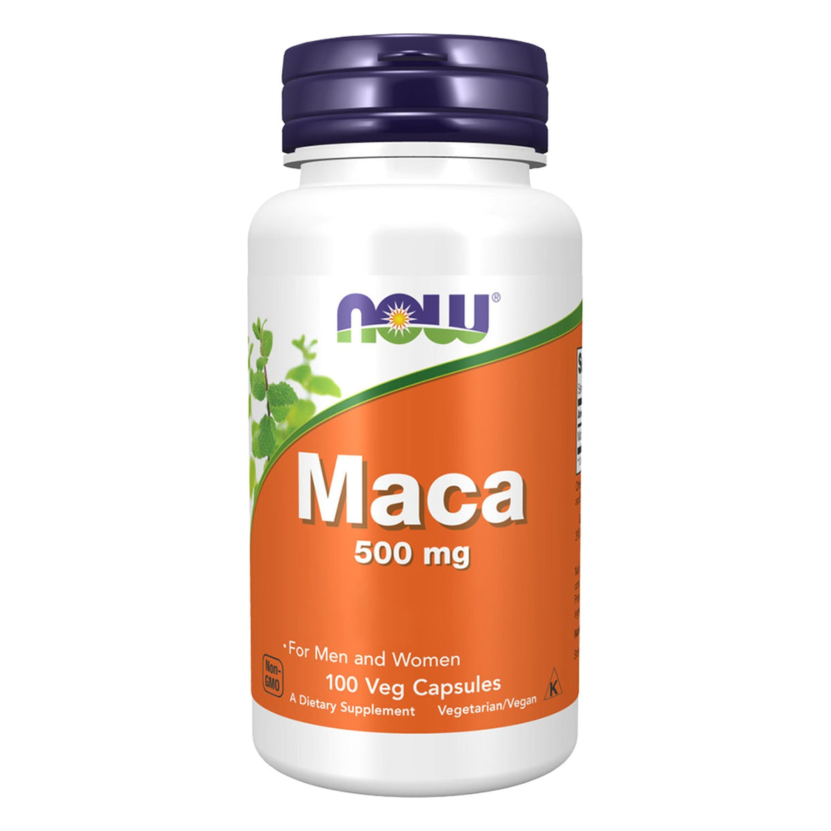 Dose NOW Foods Maca 500mg Kapseln aus gemahlener Macawurzel, 100 Kapseln #Inhalt_100 Kapseln