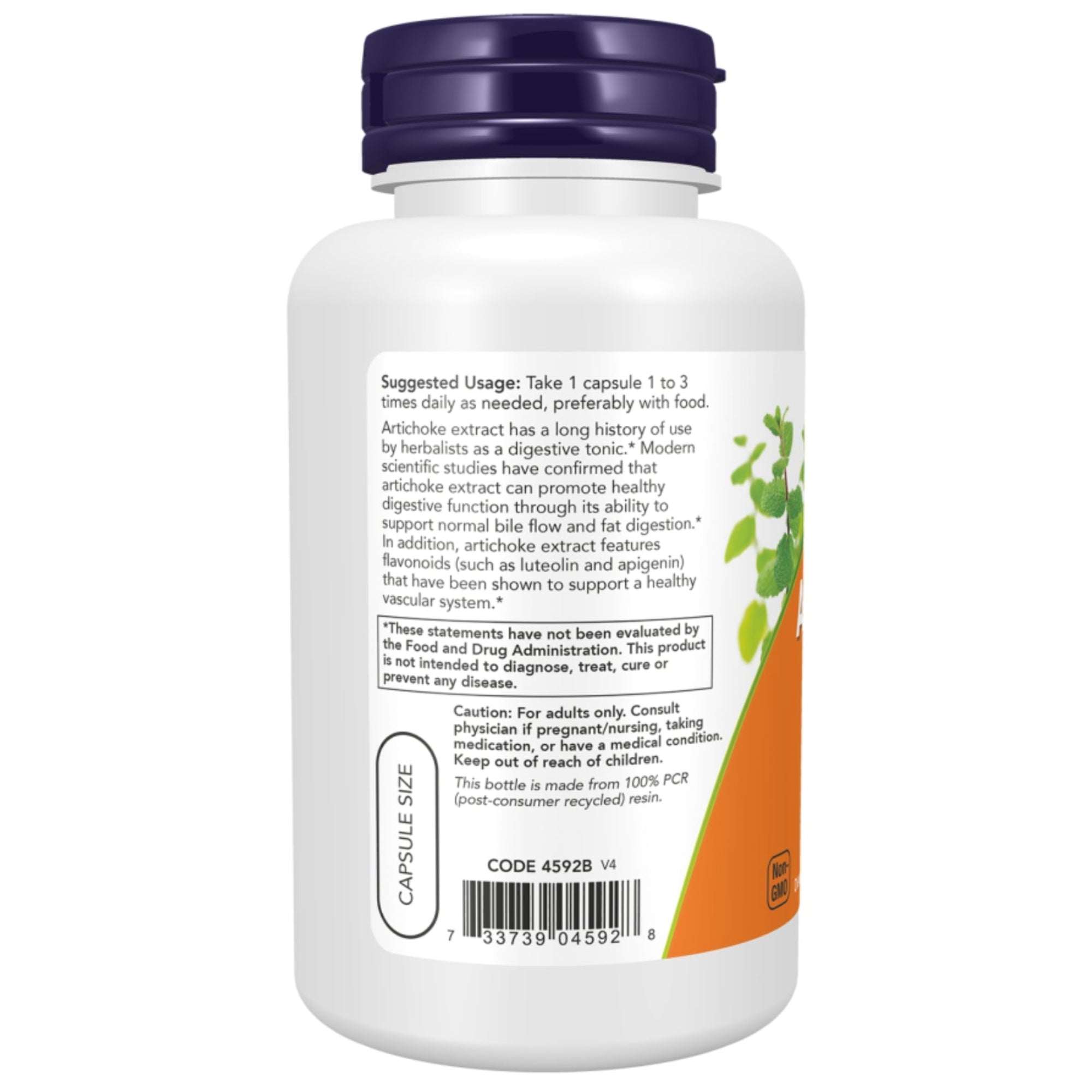 Artischockenextrakt 450 mg | 90 Kapseln | NOW Foods
