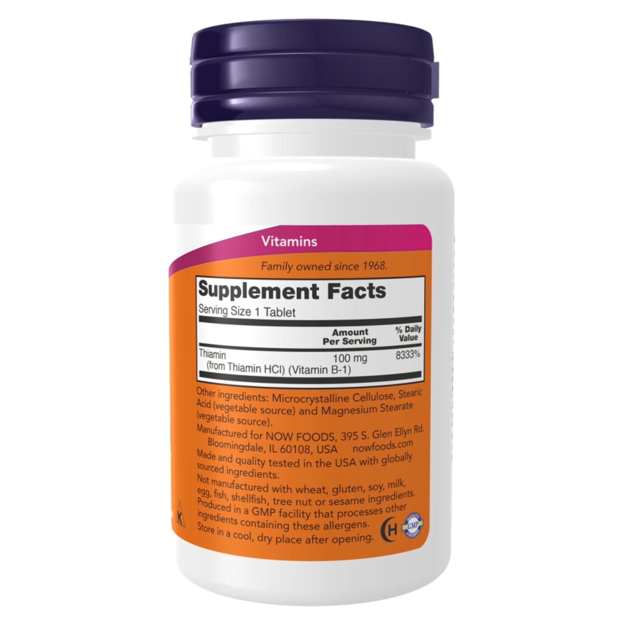 Vitamin B-1 100 mg | 100 Tabletten | NOW Foods