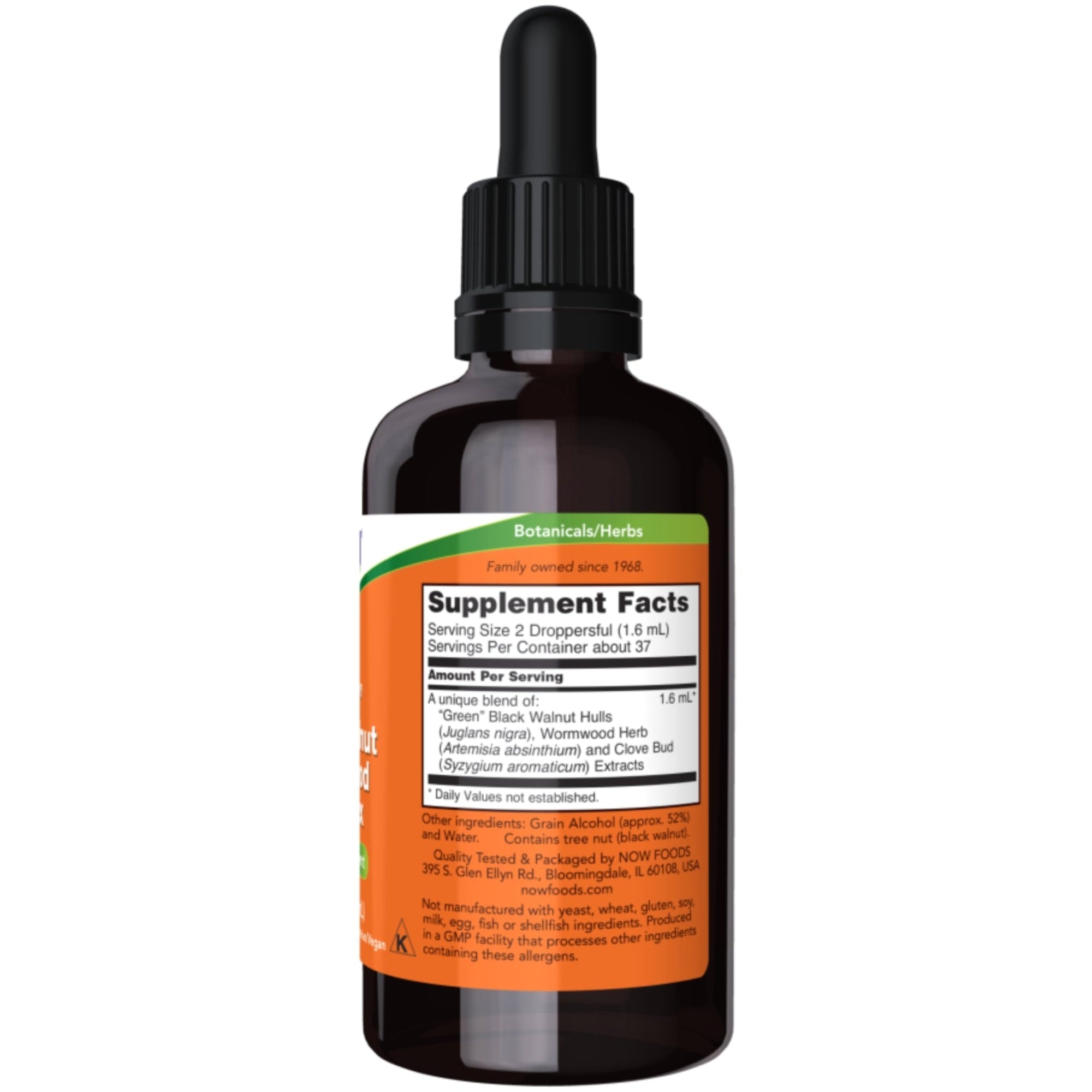 Schwarznuss-Wermut-Komplex flüssig | 59 ml | NOW Foods