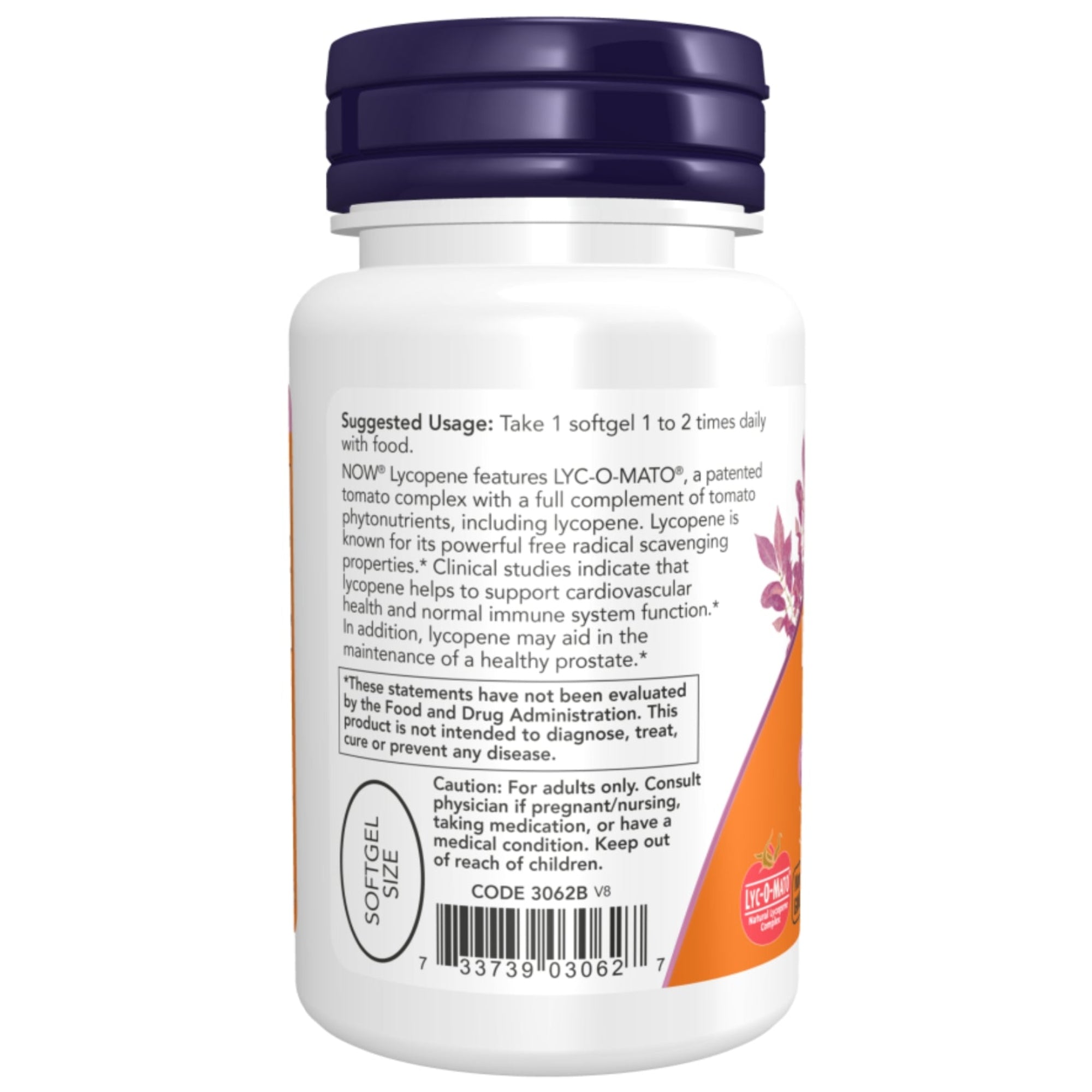 Lycopin 20 mg | Tomatenextrakt | 50 Softgels | NOW Foods