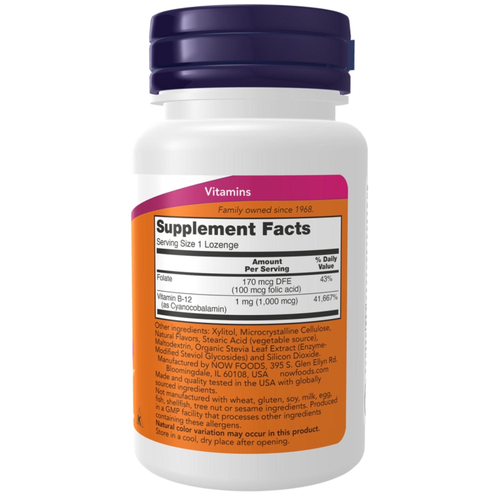 Vitamin B-12 1000 µg | 100 Lutschtabletten | NOW Foods