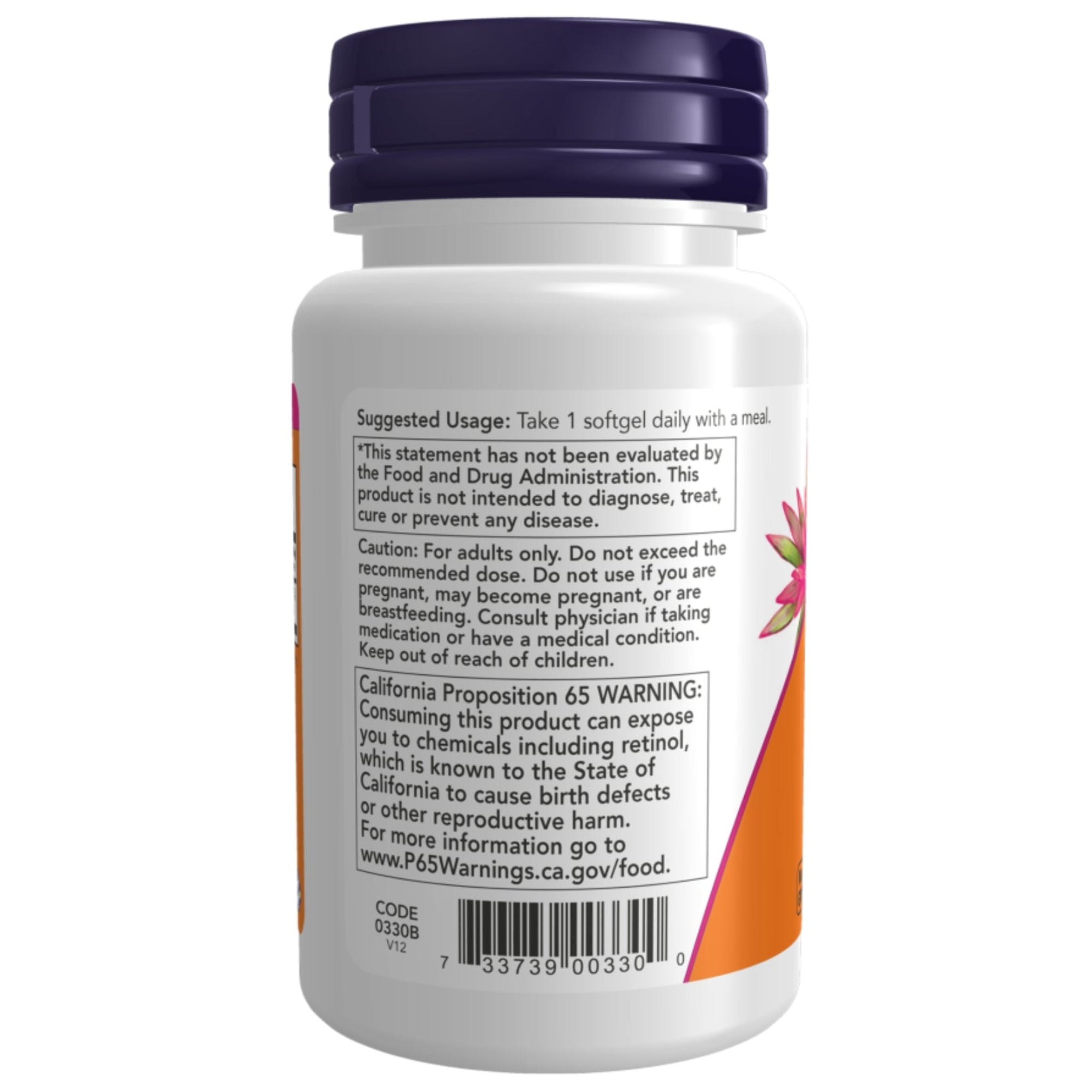 Vitamin A 10.000 I.E. | 3000 µg | 100 Softgels | NOW Foods