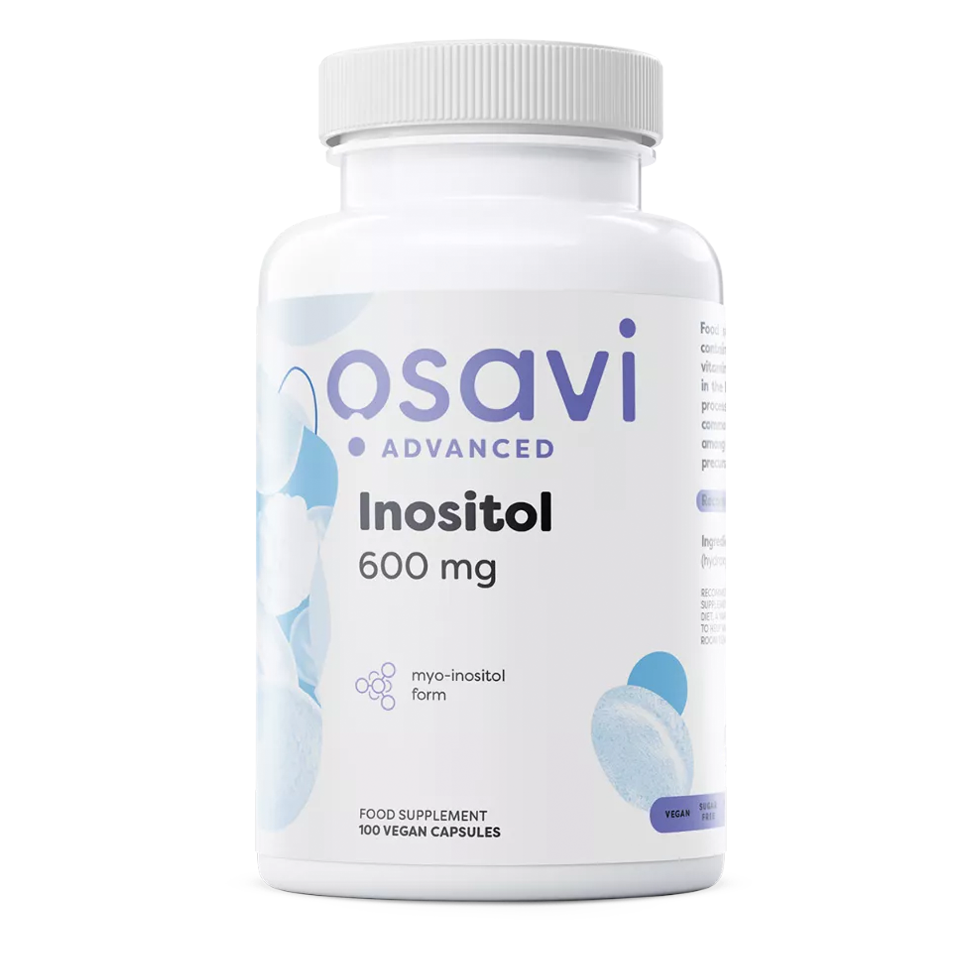 Osavi Myo-Inositol 600 mg – 100 vegane Kapseln Inositol Nahrungsergänzungsmittel