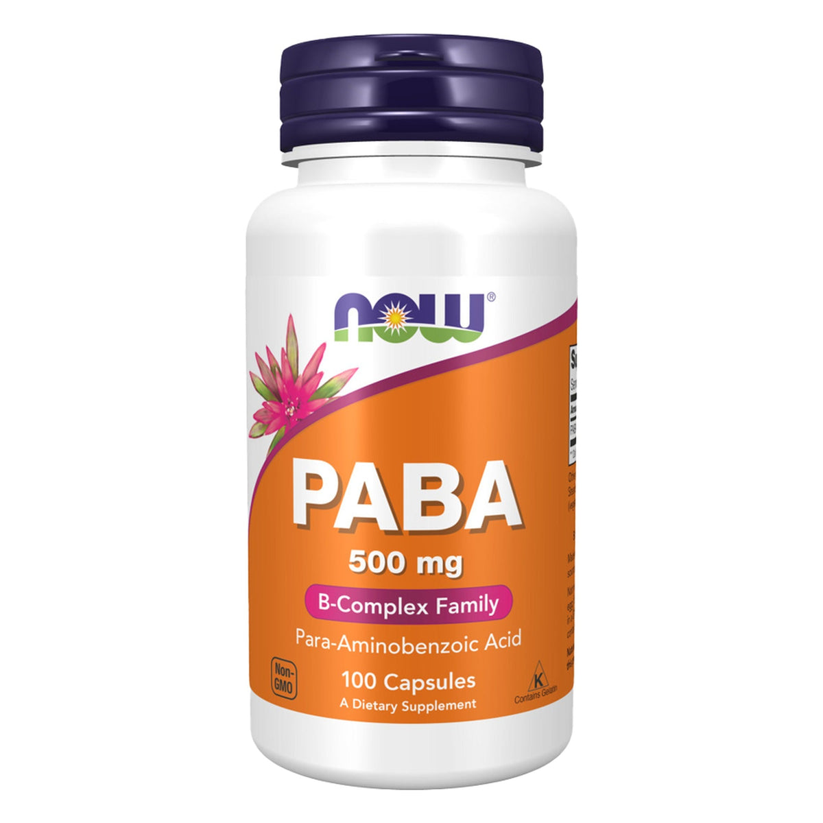 PABA 500mg | 100 Kapseln | NOW Foods