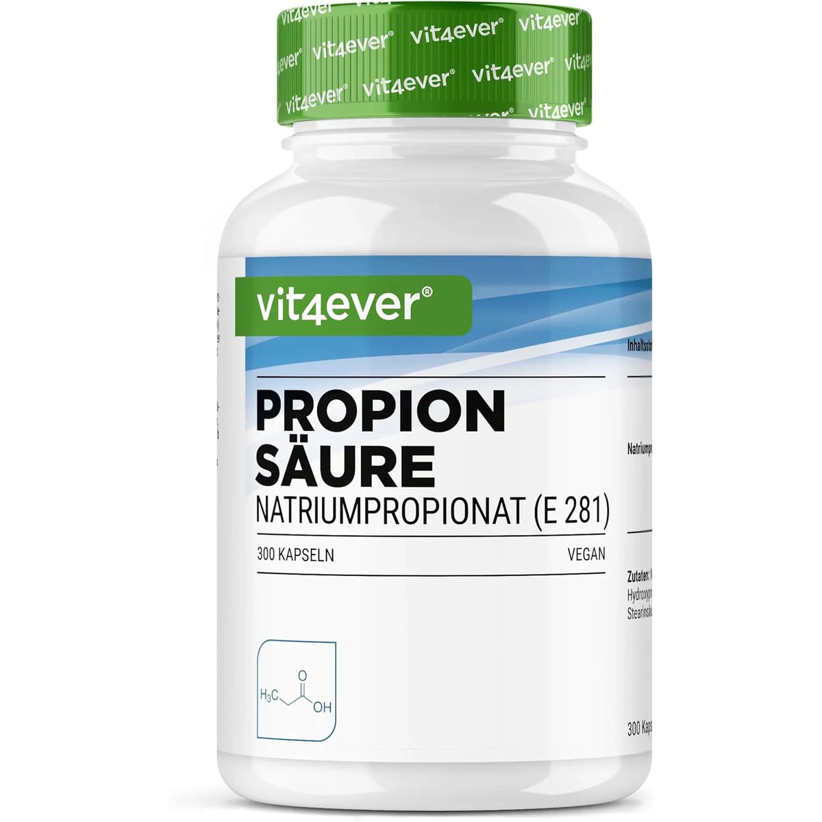 Vit4ever Propionsäure - 300 vegane Kapseln