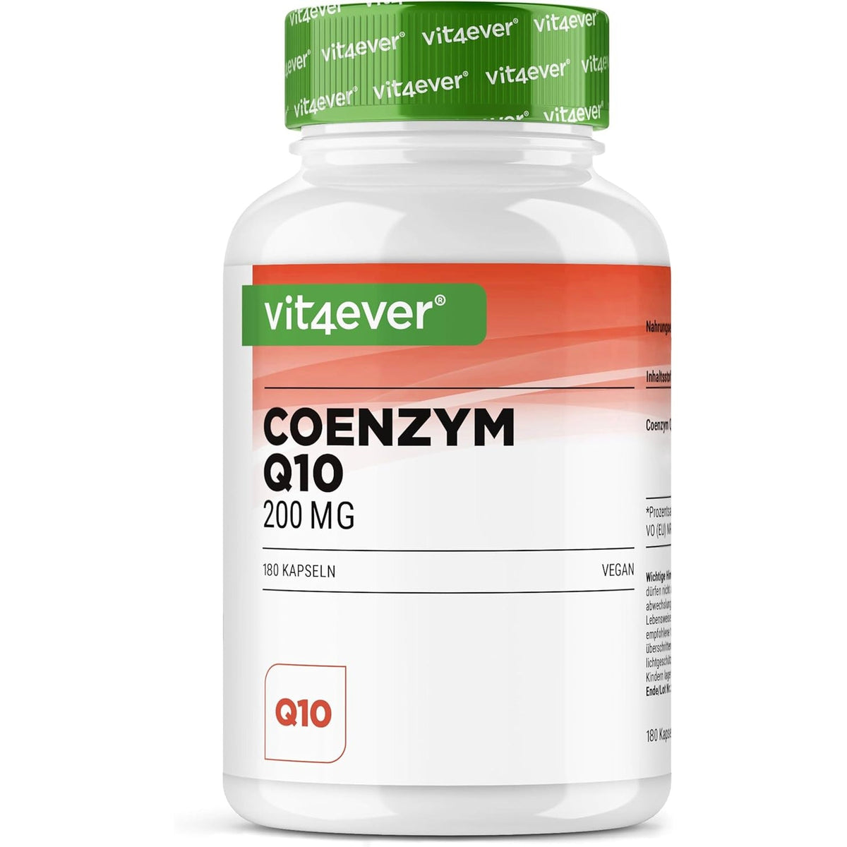 Coenzym Q10 200 mg | 180 Kapseln | Vit4ever