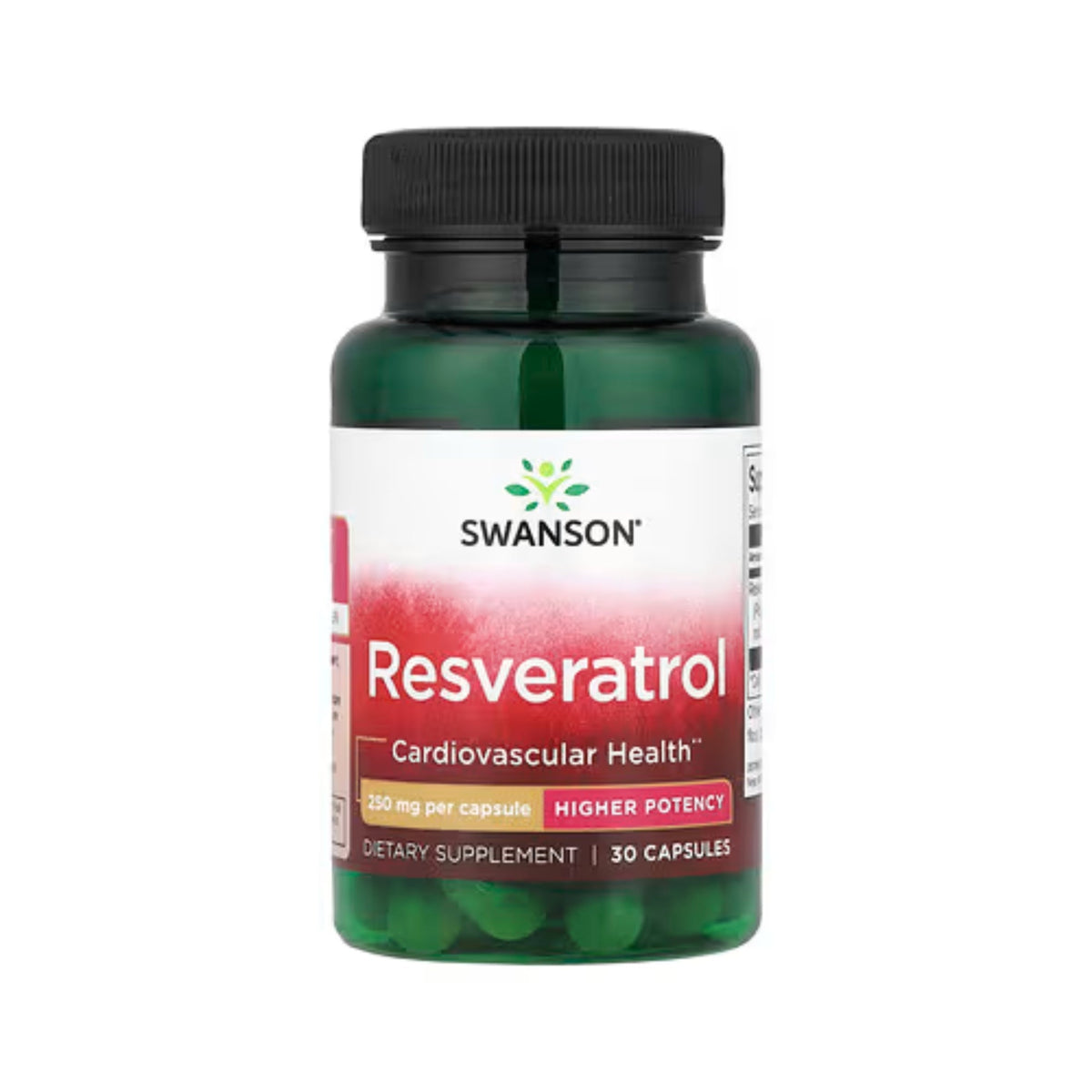 Swanson Resveratrol 250mg 30 Kapseln – Kräuter-Nahrungsergänzungsmittel | kaufen in Deutschland und Österreich