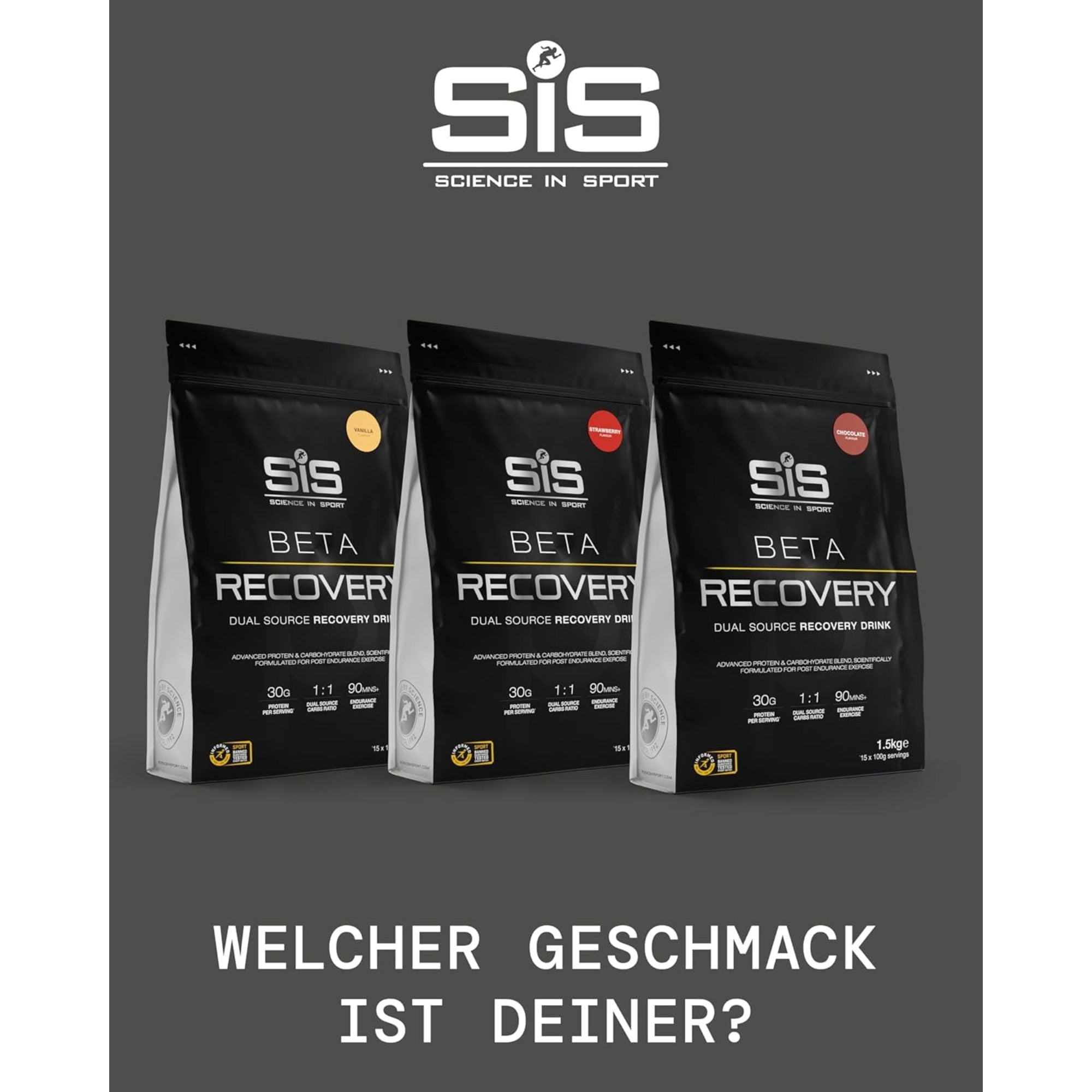 SiS BETA Recovery 1:1 Dual Source Carbs Ratio | Strawberry