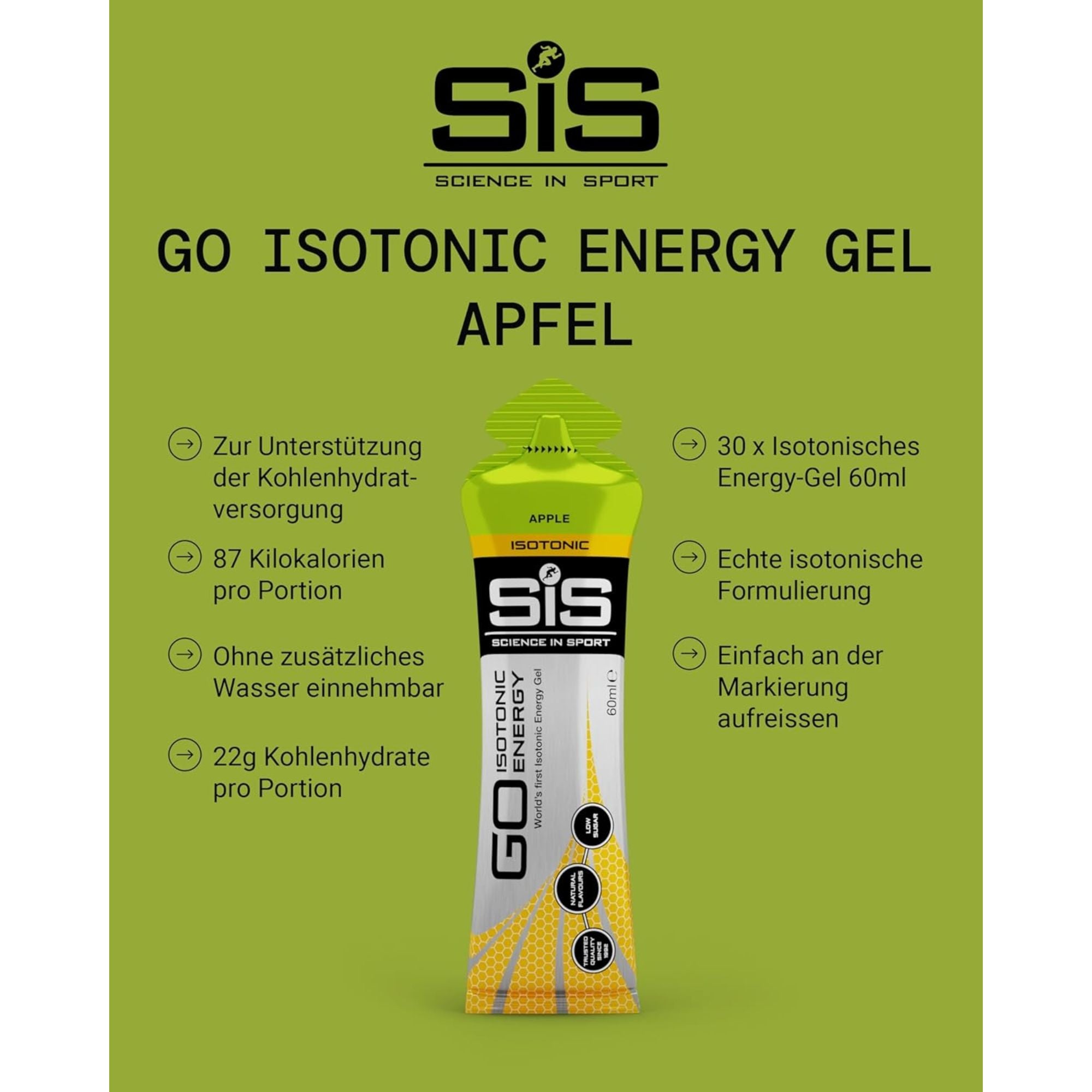 SiS Go Isotonic Energy Gel | Apple