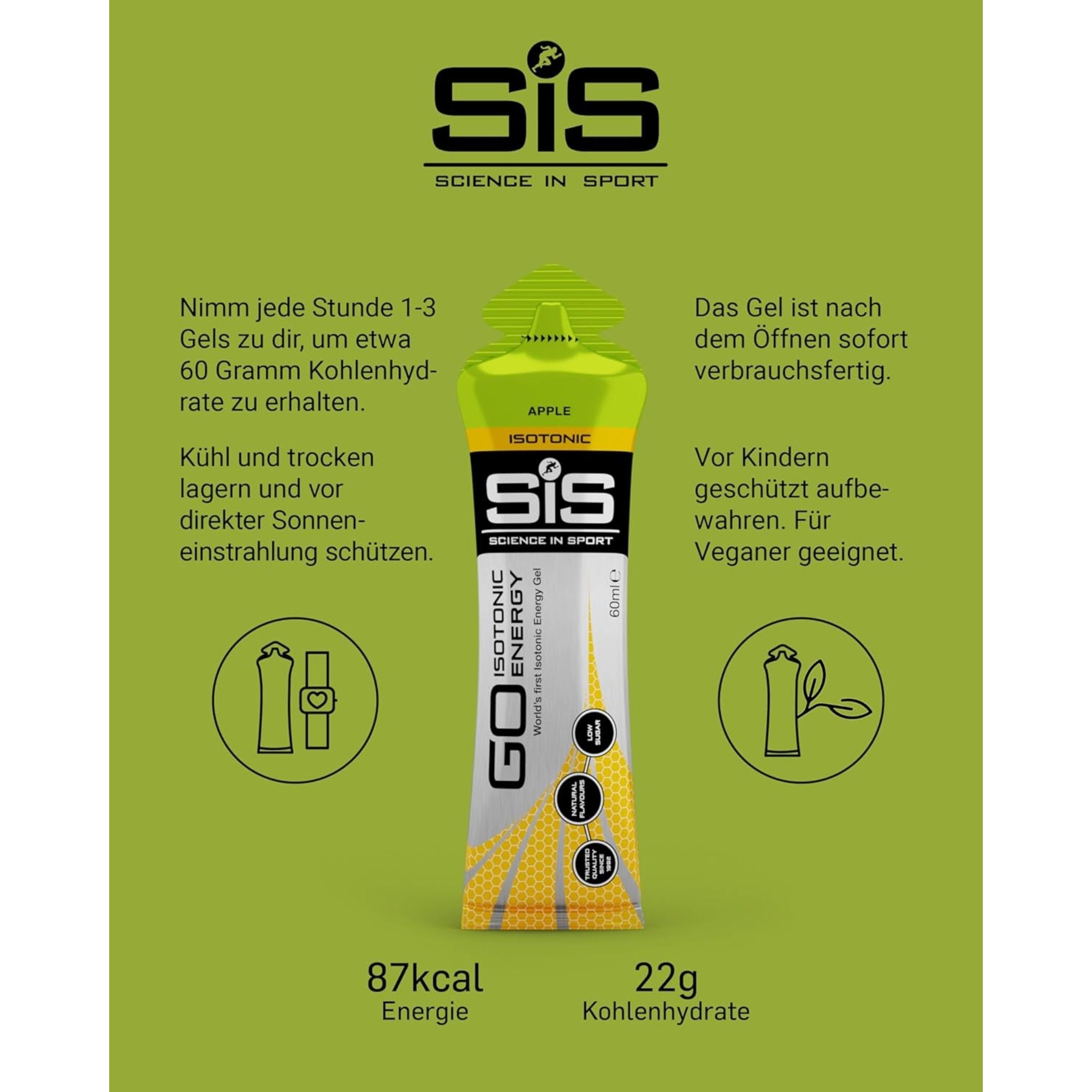 SiS Go Isotonic Energy Gel | Apple