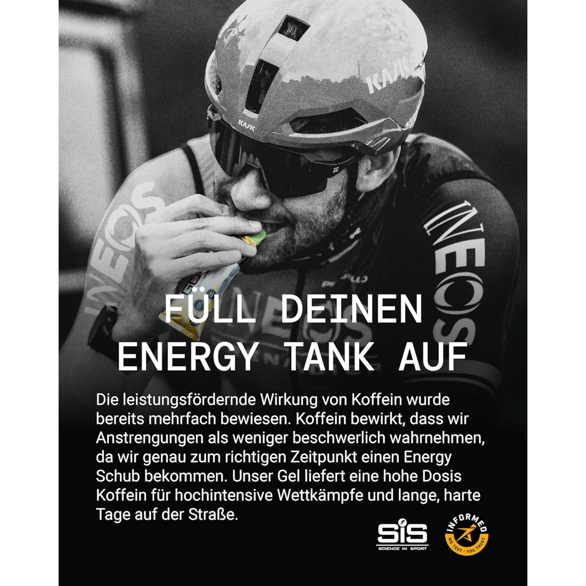 SiS Go Isotonic Energy Gel + Koffein | Berry