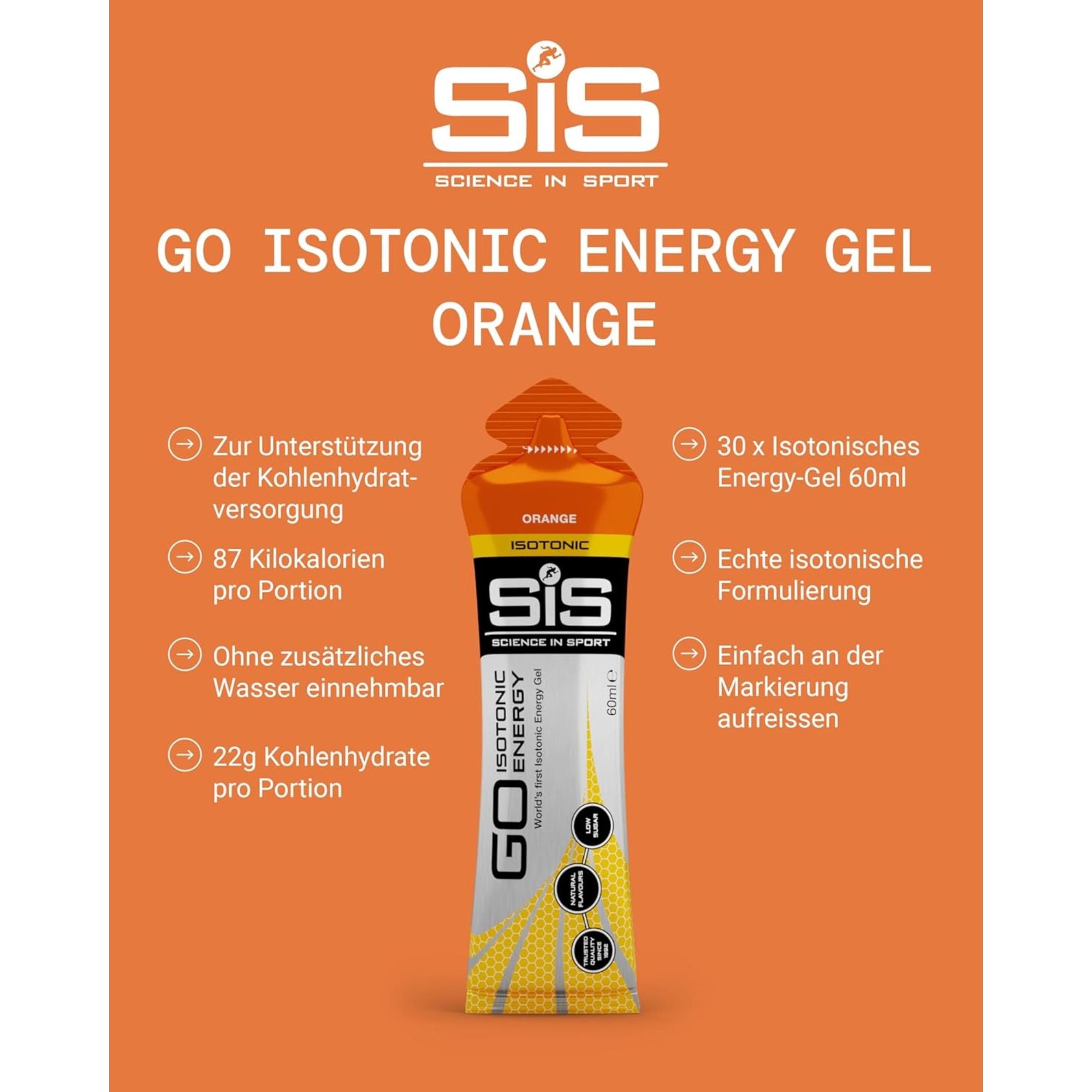 SiS Go Isotonic Energy Gel | Orange