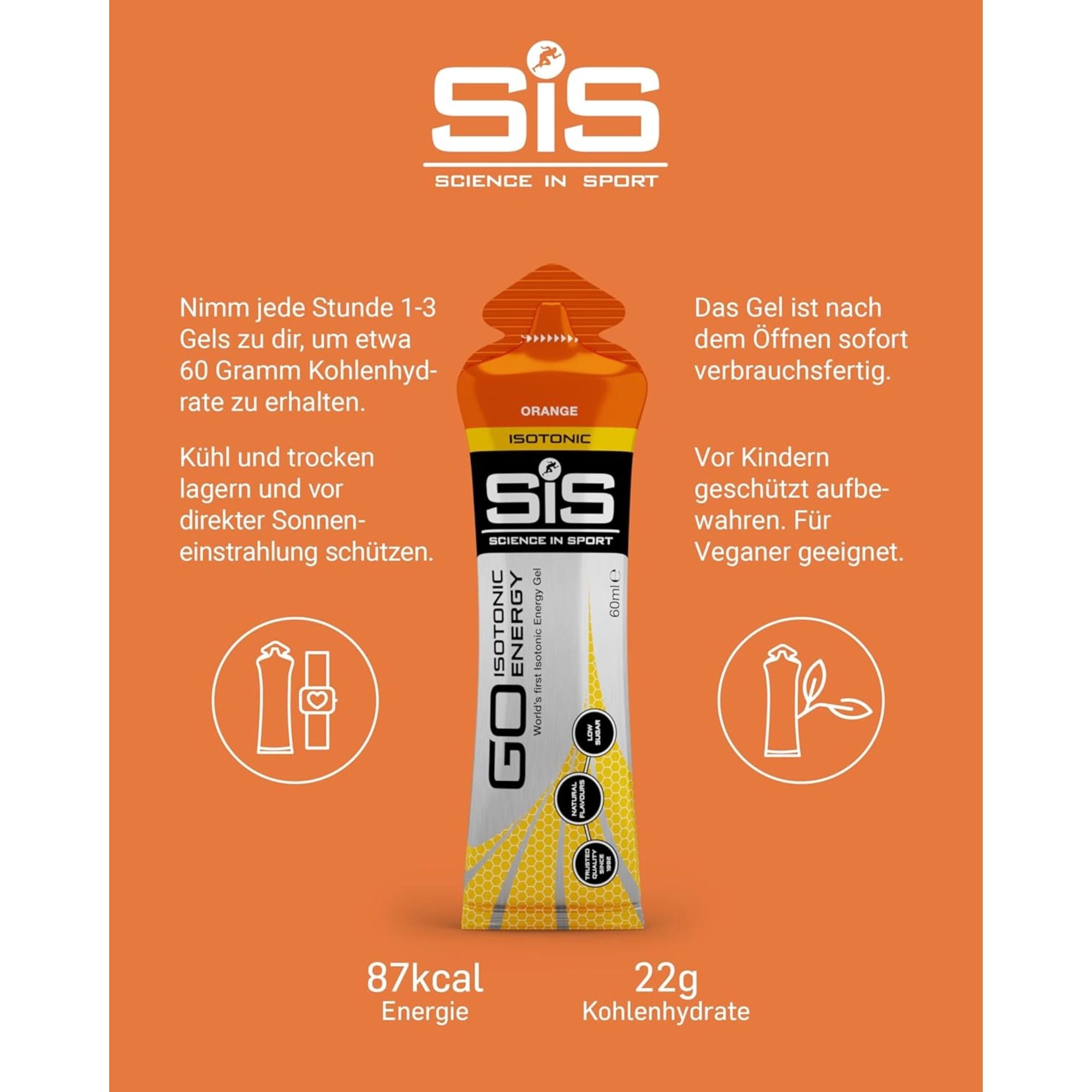 SiS Go Isotonic Energy Gel | Orange