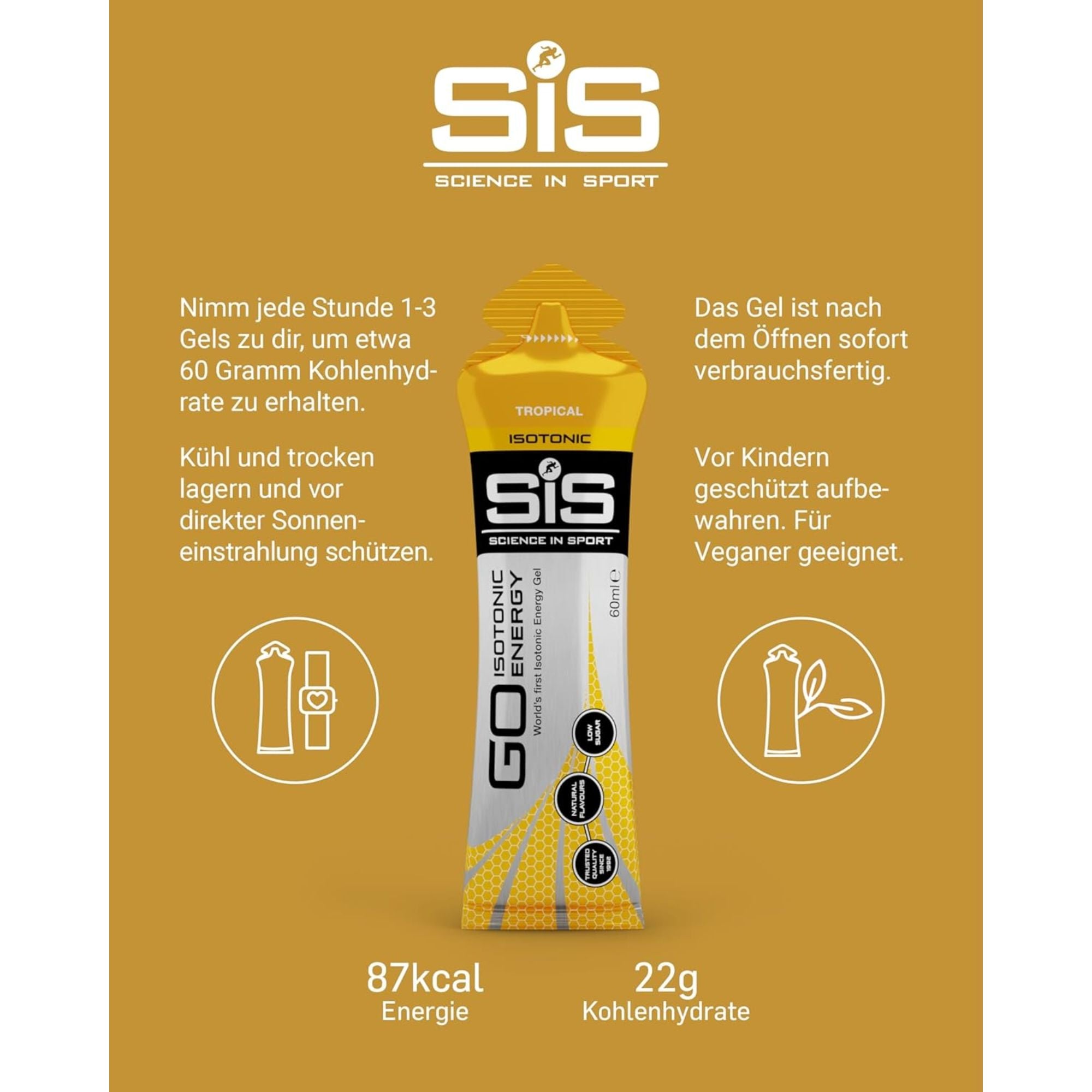 SiS Go Isotonic Energy Gel | Tropical