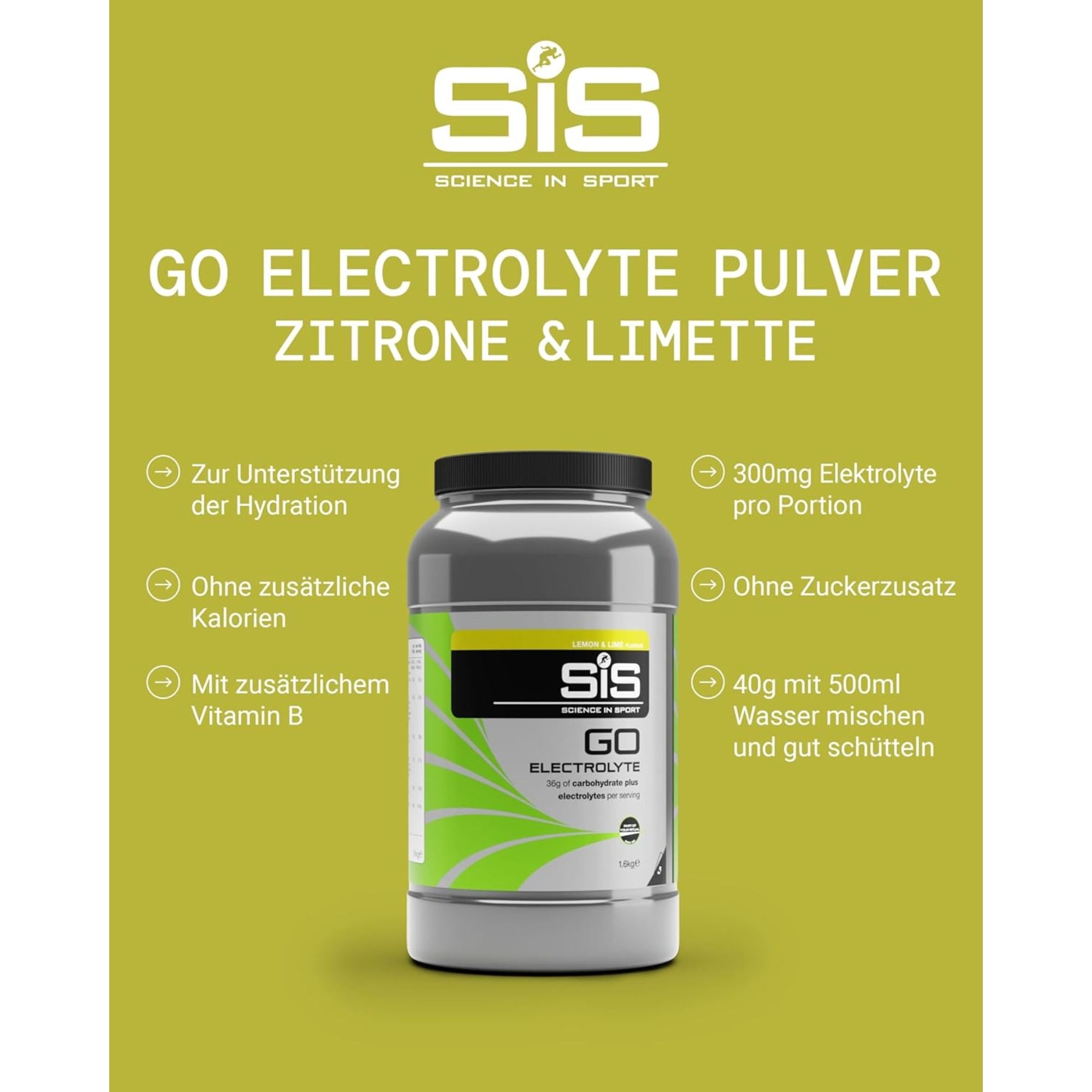 SiS Go Electrolyte | Elektrolyte + Kohlenhydrate | Lemon