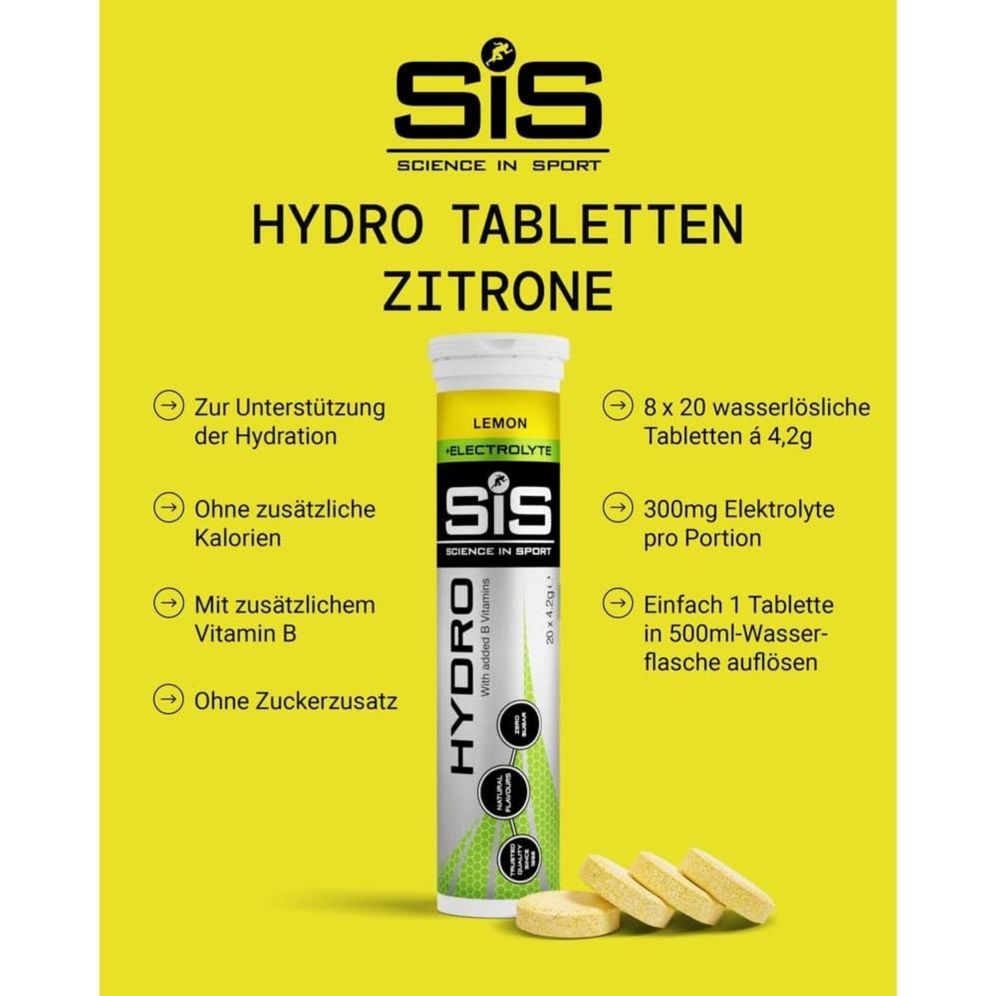 SiS Hydro Tablets | Elektrolyte | Lemon