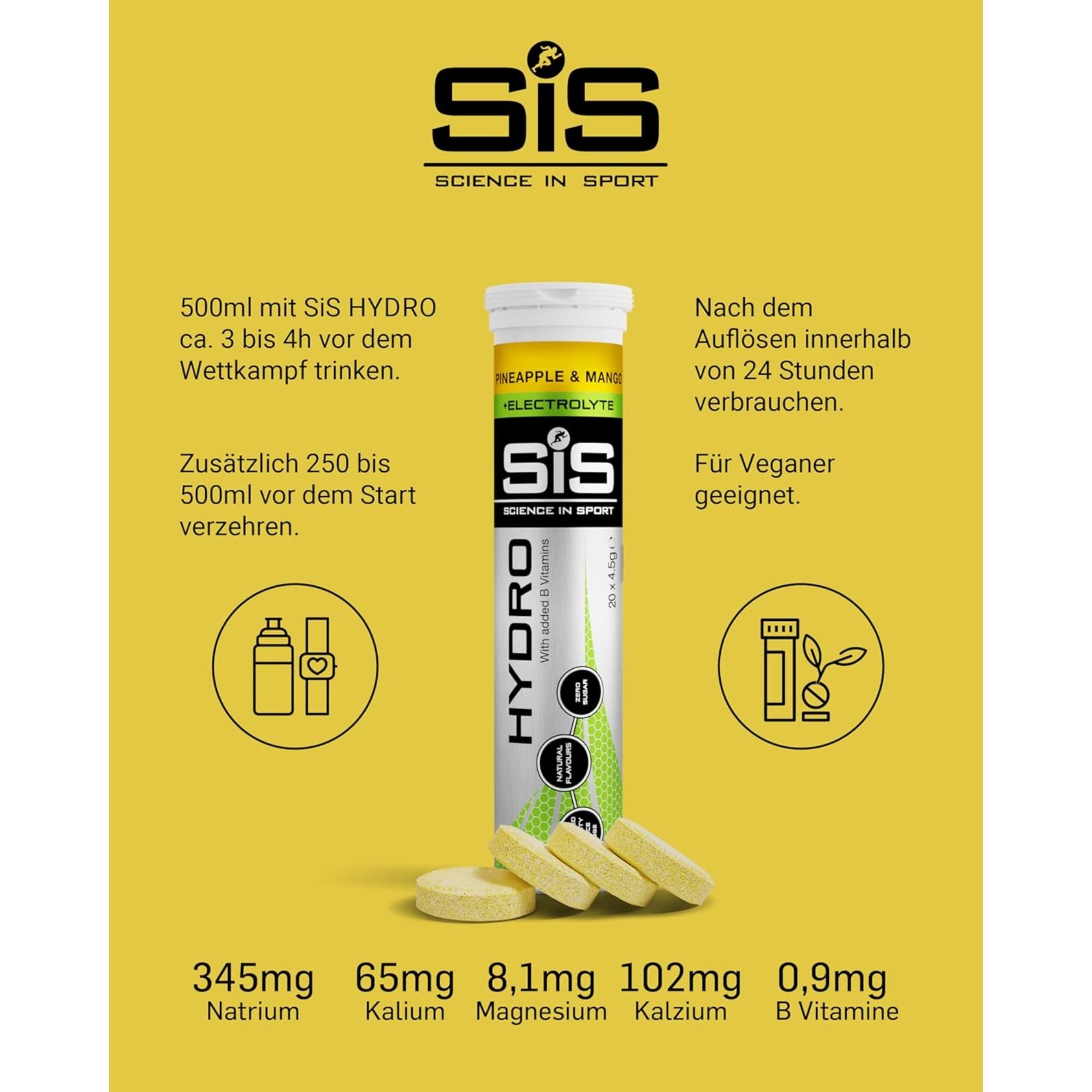 SiS Hydro Tablets | Elektrolyte | Pineapple & Mango