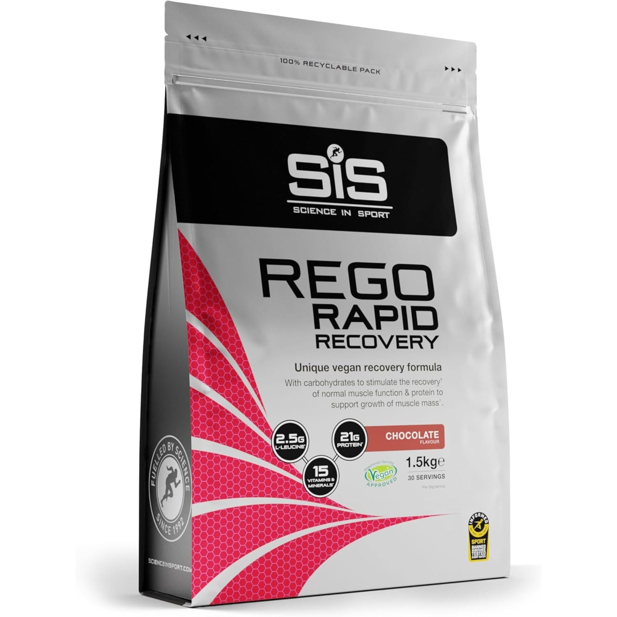 SiS REGO Rapid Recovery Drink Pulver | 20g Protein pro Portion | Schokolade